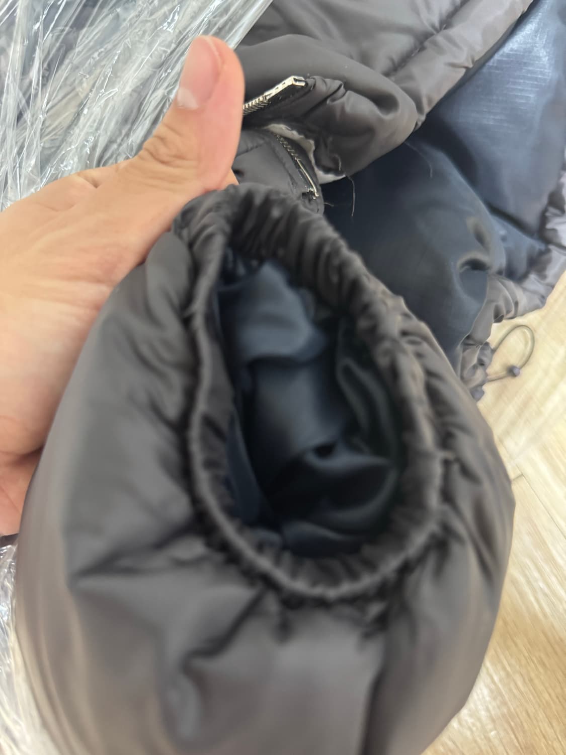 L) 인세인개러지 x 네이머클로딩 패딩 건메탈 상품이미지3