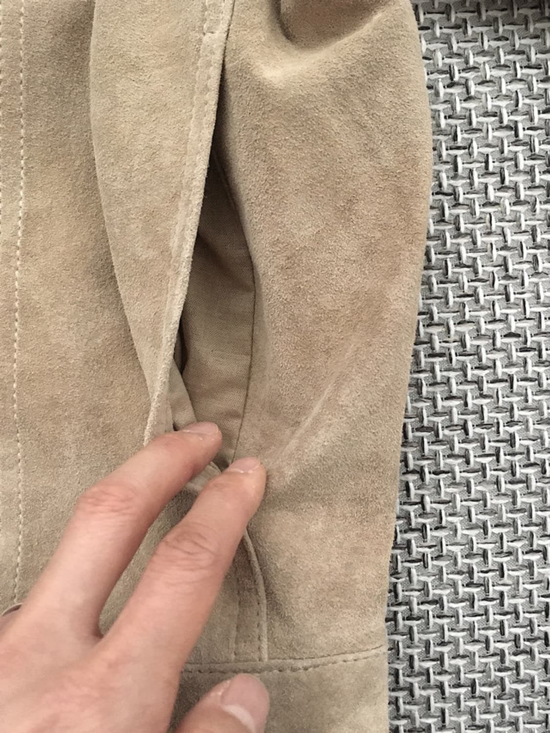 90s original suede 3rd trucker jacket 상품이미지5