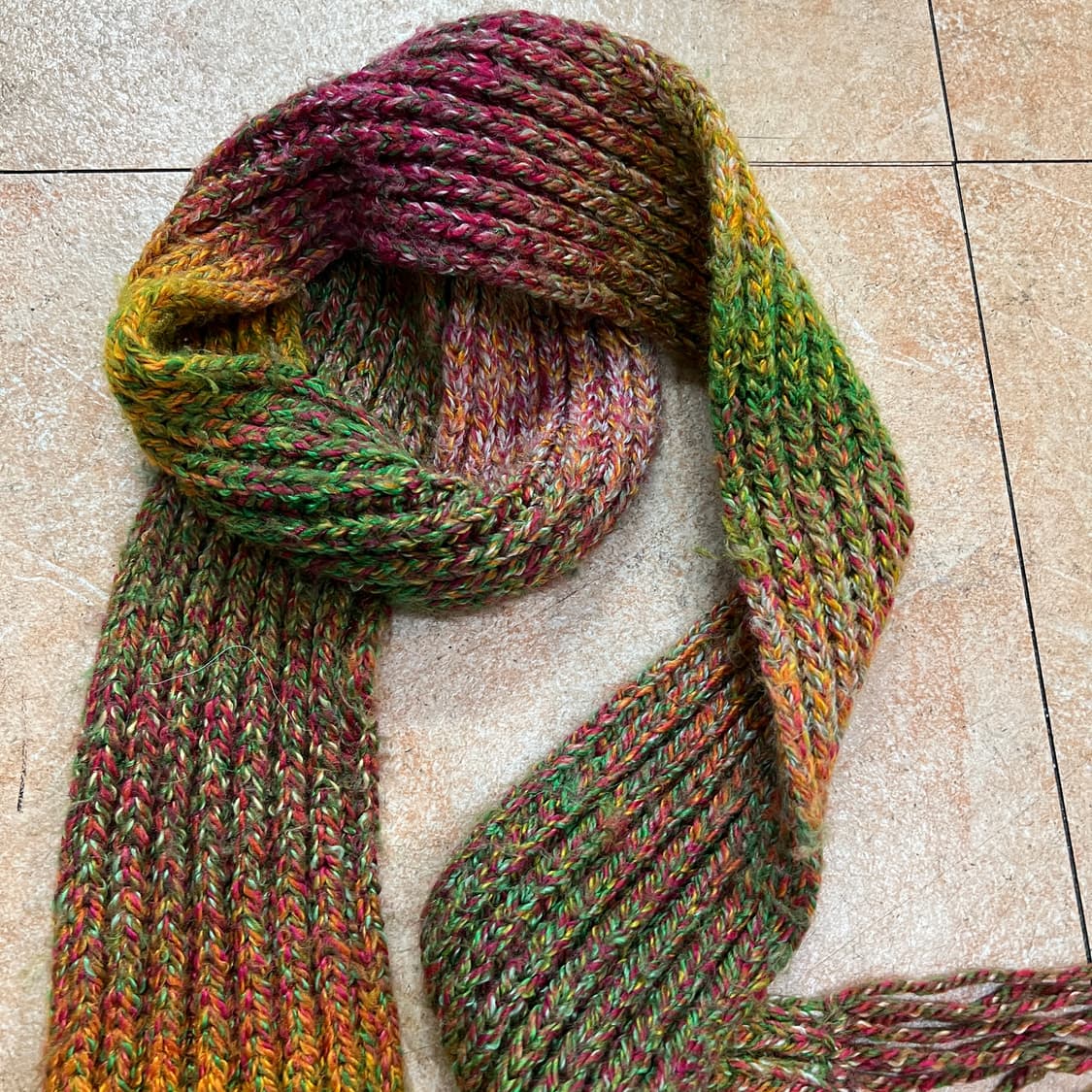 멀티컬러 빈티지 니트 머플러 목도리 상품이미지2