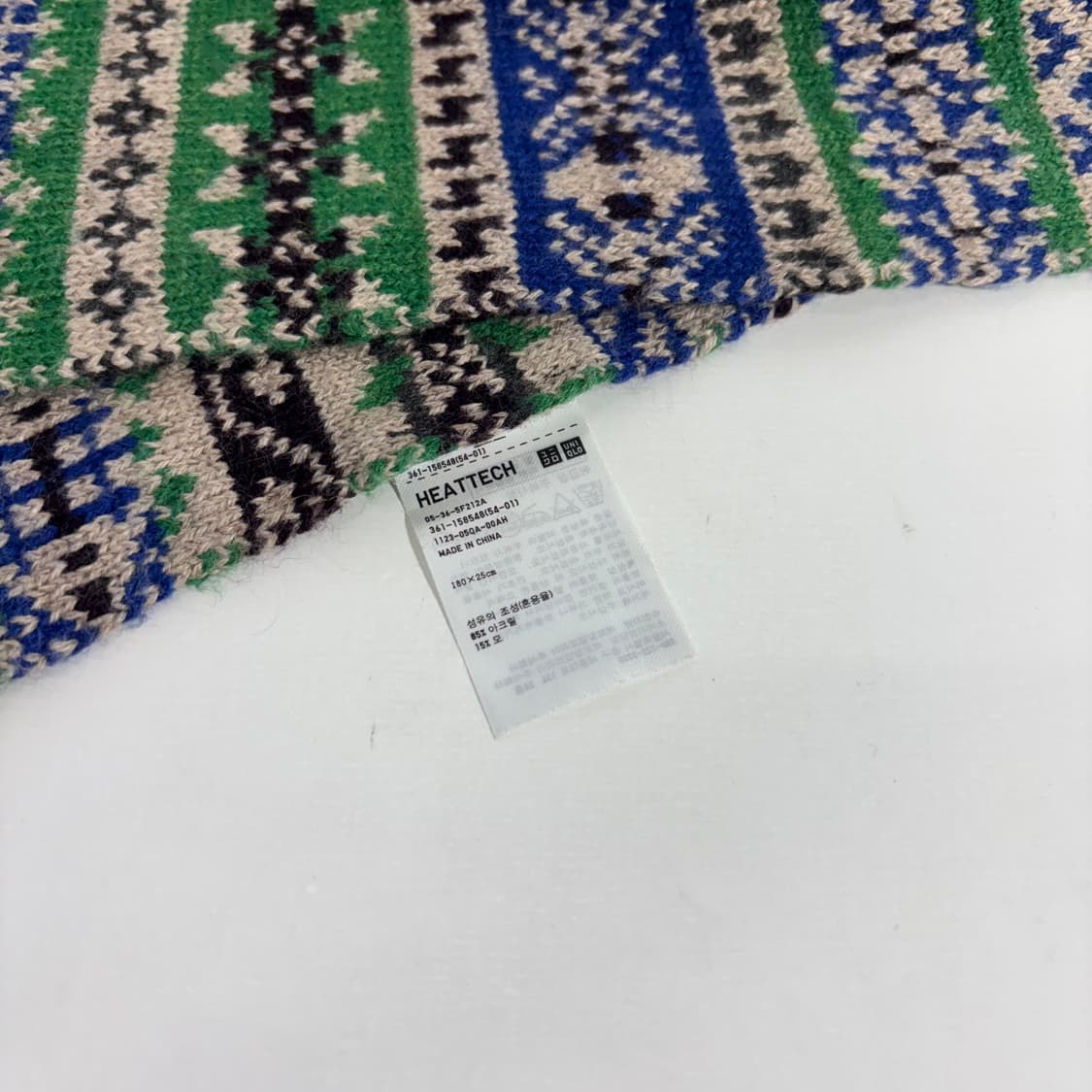 OS 유니클로 히트텍 노르딕 머플러 목도리 상품이미지3