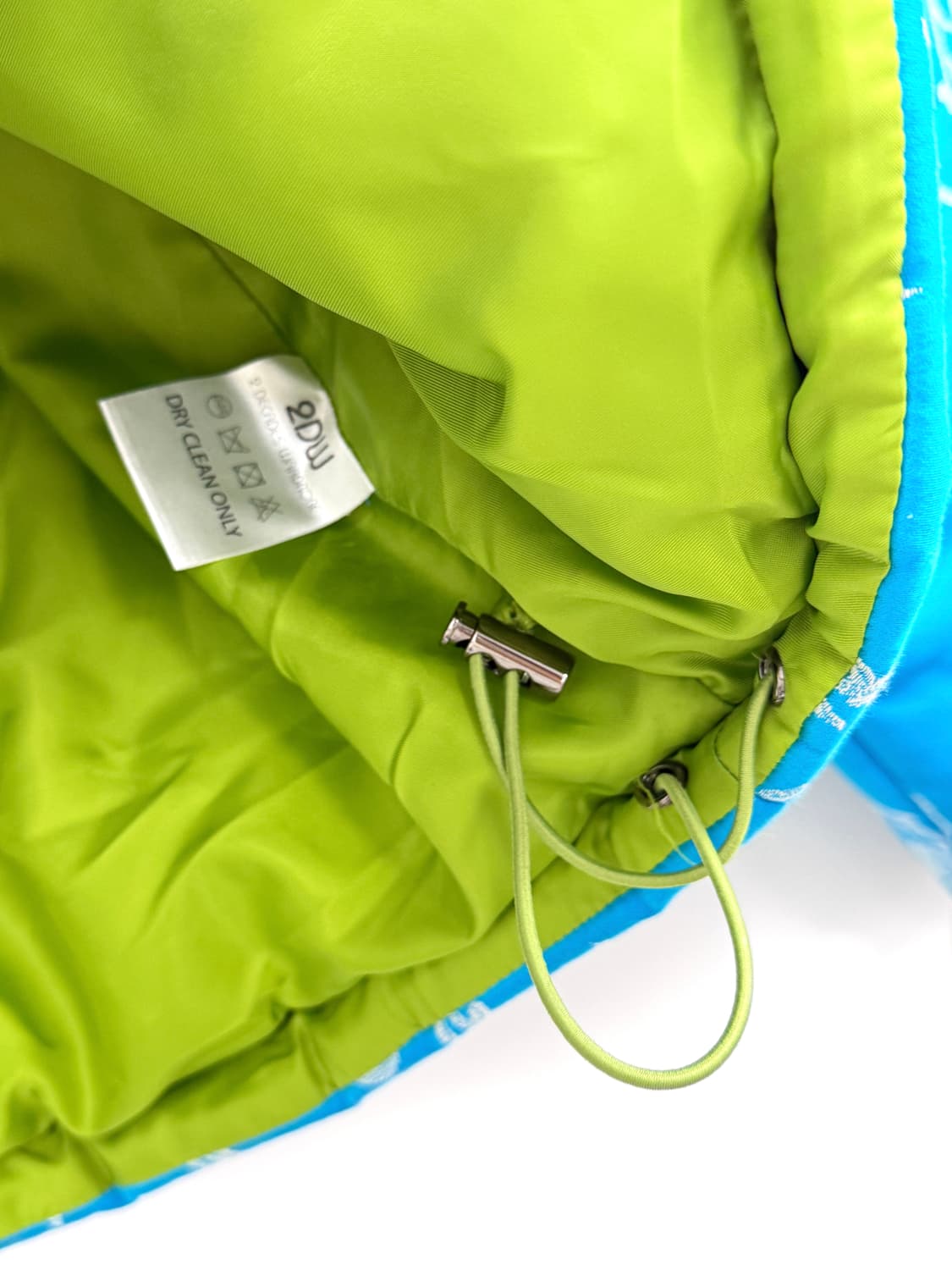 2DW 업사이클 프렌치 자카드 패딩 블루 상품이미지6