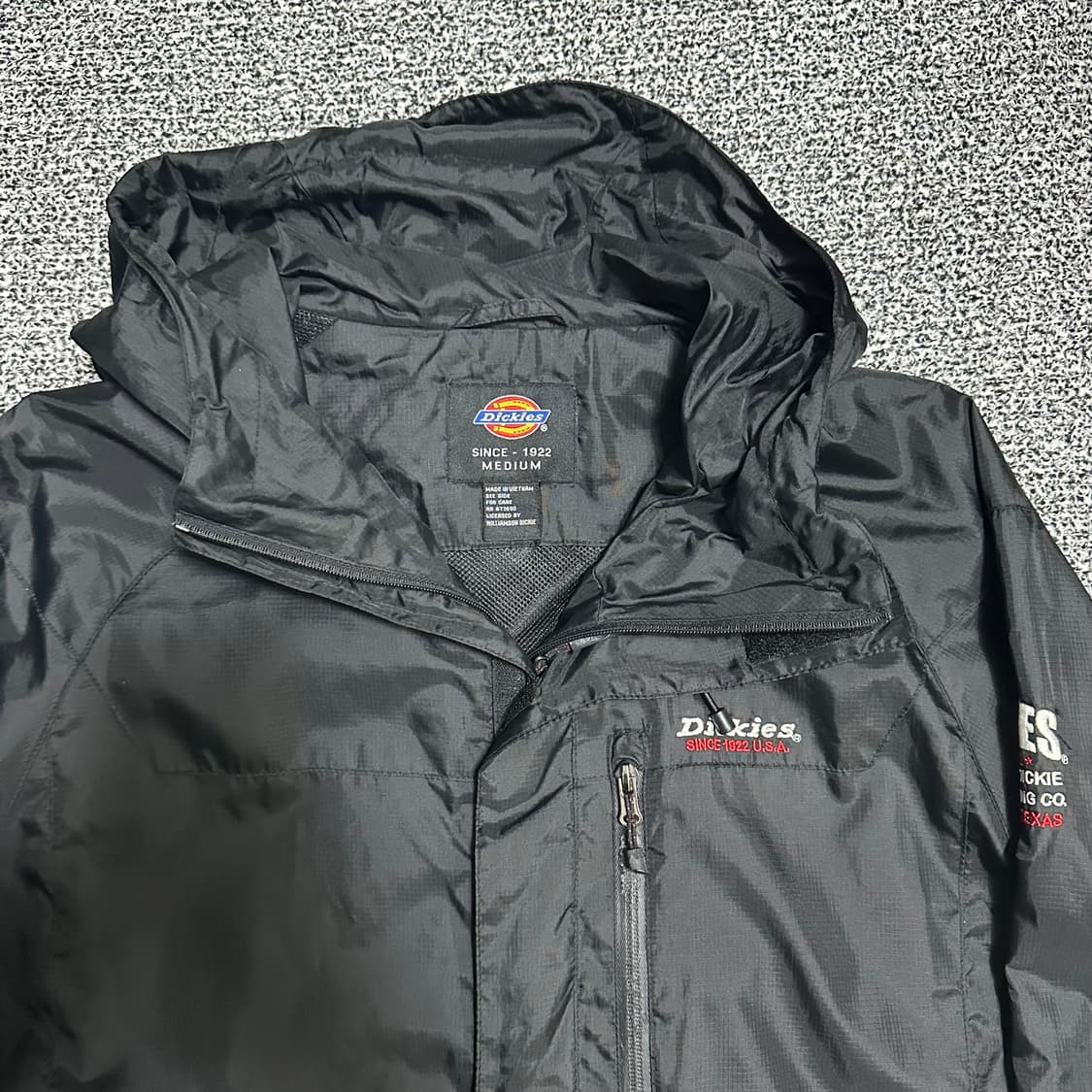 (L추천) 디키즈 후드 바람막이 블랙 상품이미지2