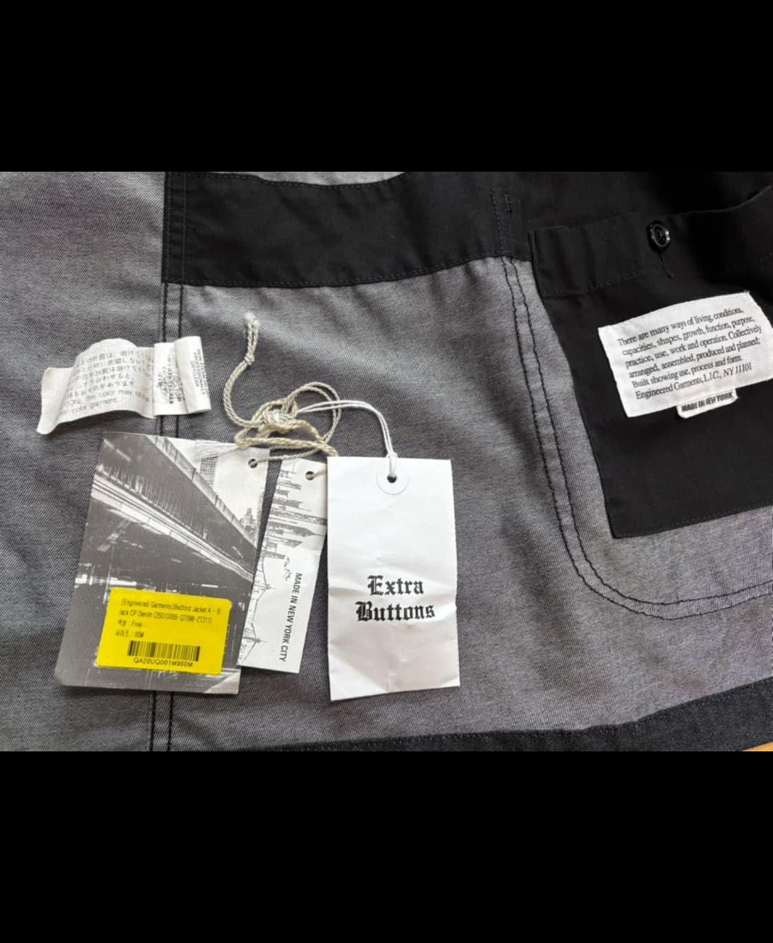 [엔지니어드 가먼츠/CP] 다크 데님 베드포드 자켓 상품이미지5