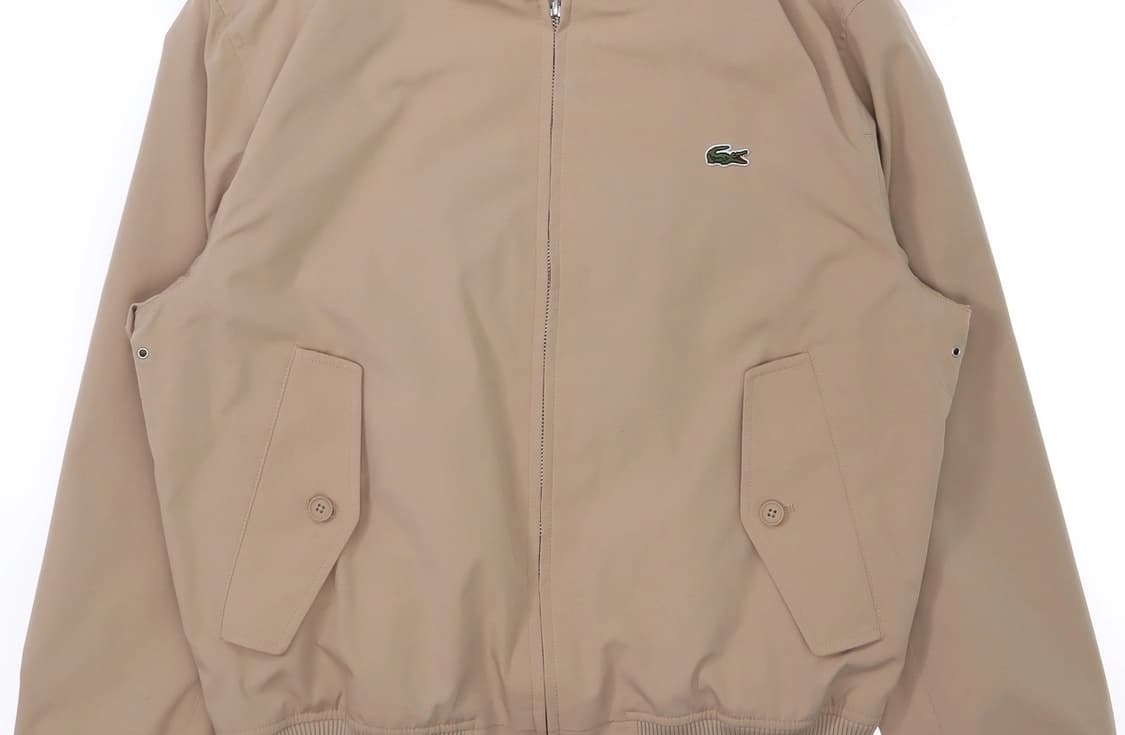 라코스테 베이지 자수 로고 코튼 자켓 상품이미지3