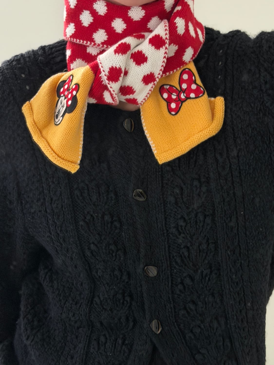 디즈니 미니마우스 도트 머플러 상품이미지3