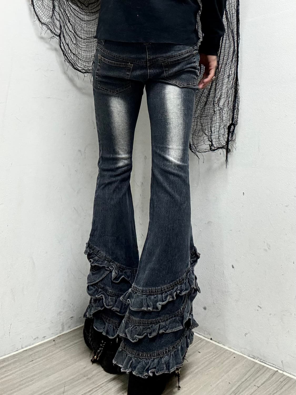 [Dreamkey]2000s Rare Design Frill Flared 상품이미지1