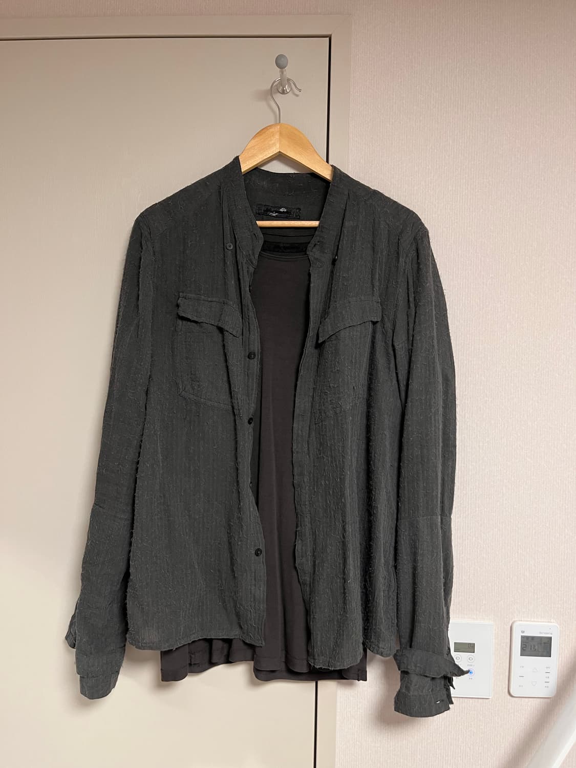 [S] 더블슬리브 필드 셔츠 & 이너 티셔츠 일괄 상품이미지1