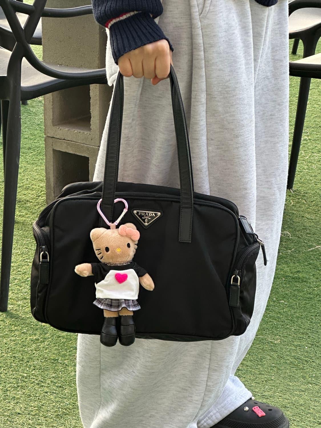 프라다 포코노 나일론 숄더백 토트백 바게트백 y2k 상품이미지1