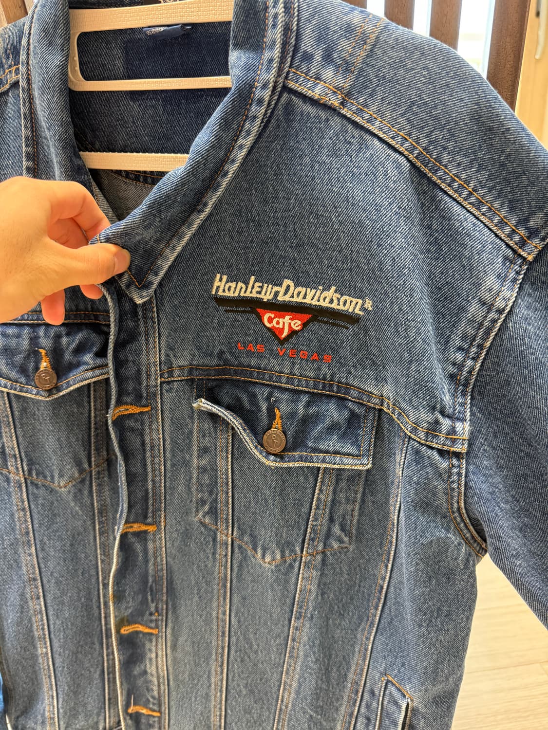90’s 할리데이비슨 데님 자켓 L 상품이미지2