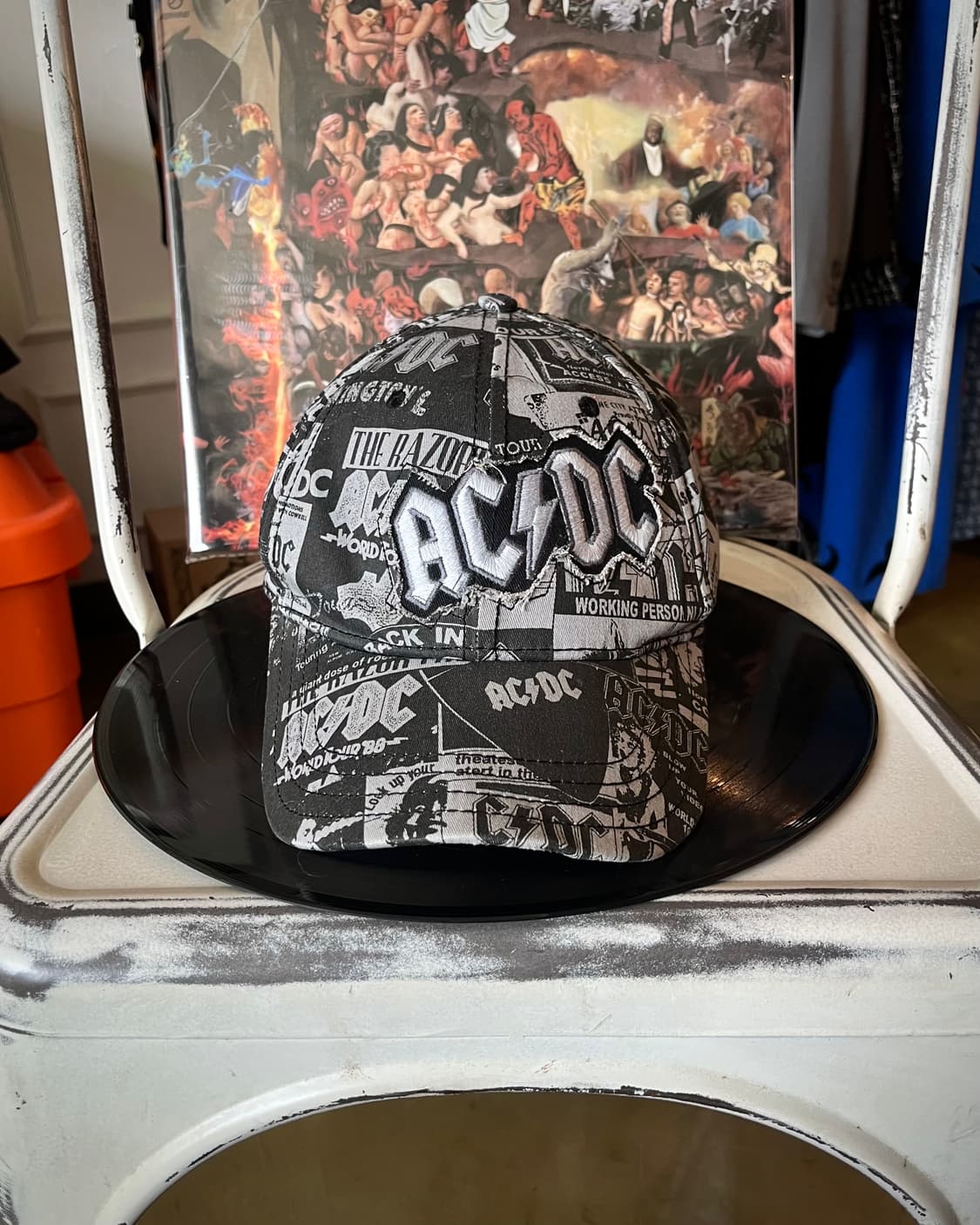 2000s AC/DC Official Collage Print Cap 상품이미지4