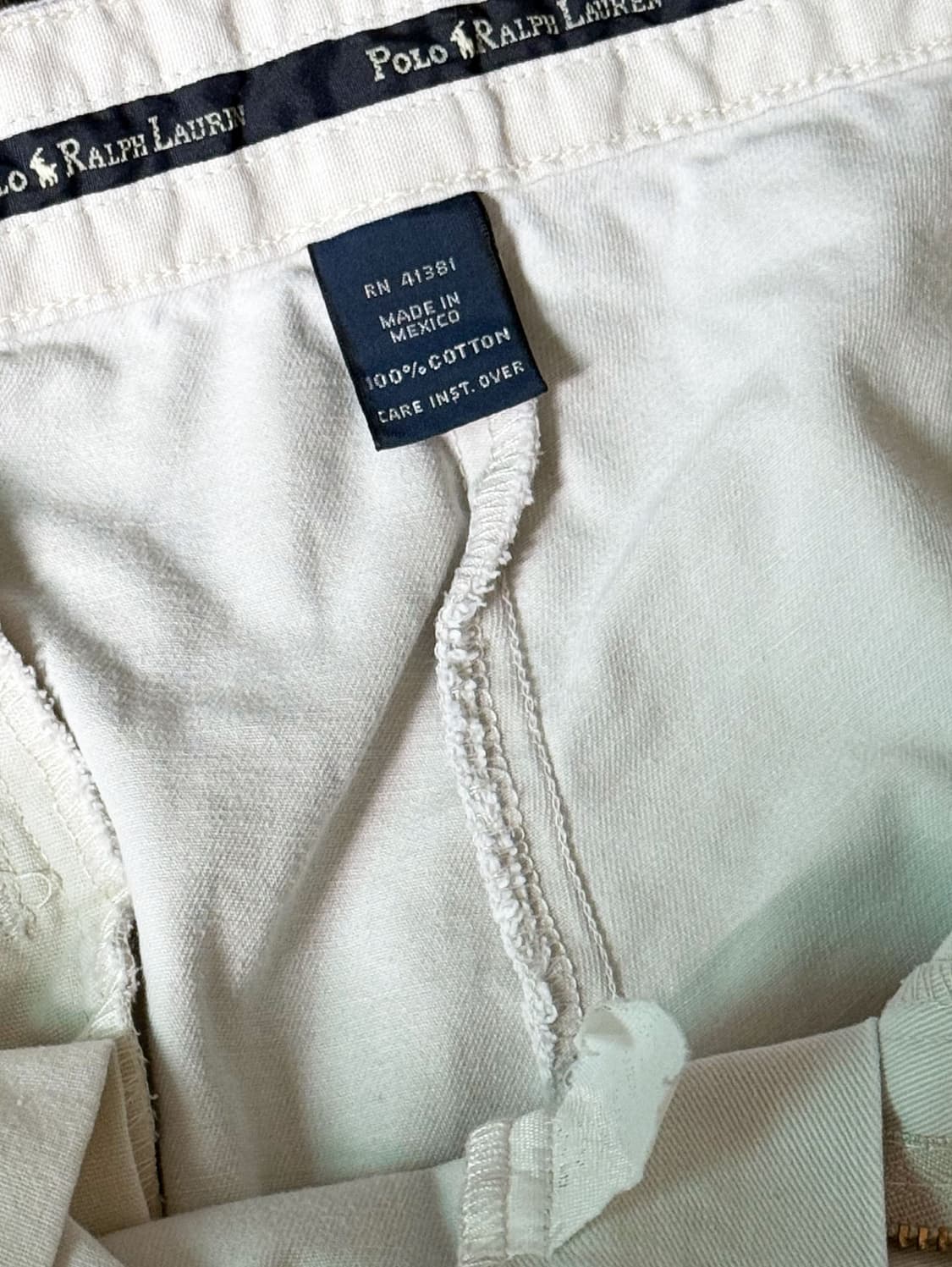 (34) 90s 폴로 랄프로렌 앤드류 더블 플리츠 치노 팬츠 상품이미지4