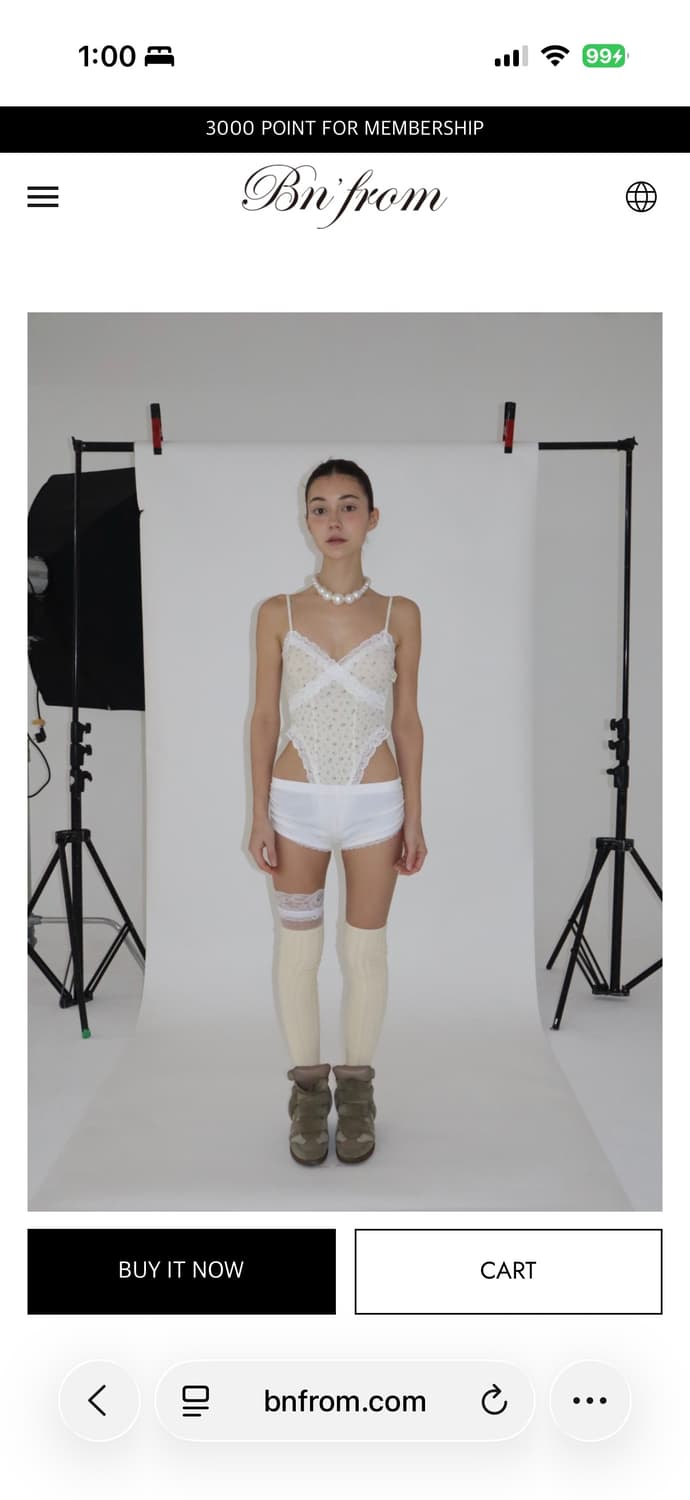 bnfrom LOMANTIC LACE FLOWER 바디수트 상품이미지6