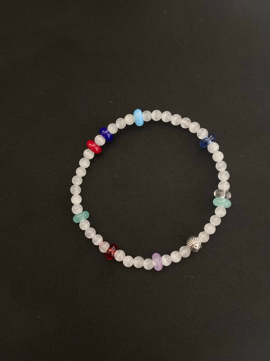 캐츠아이 4mm 컬러믹스 원석 팔찌 상품이미지3