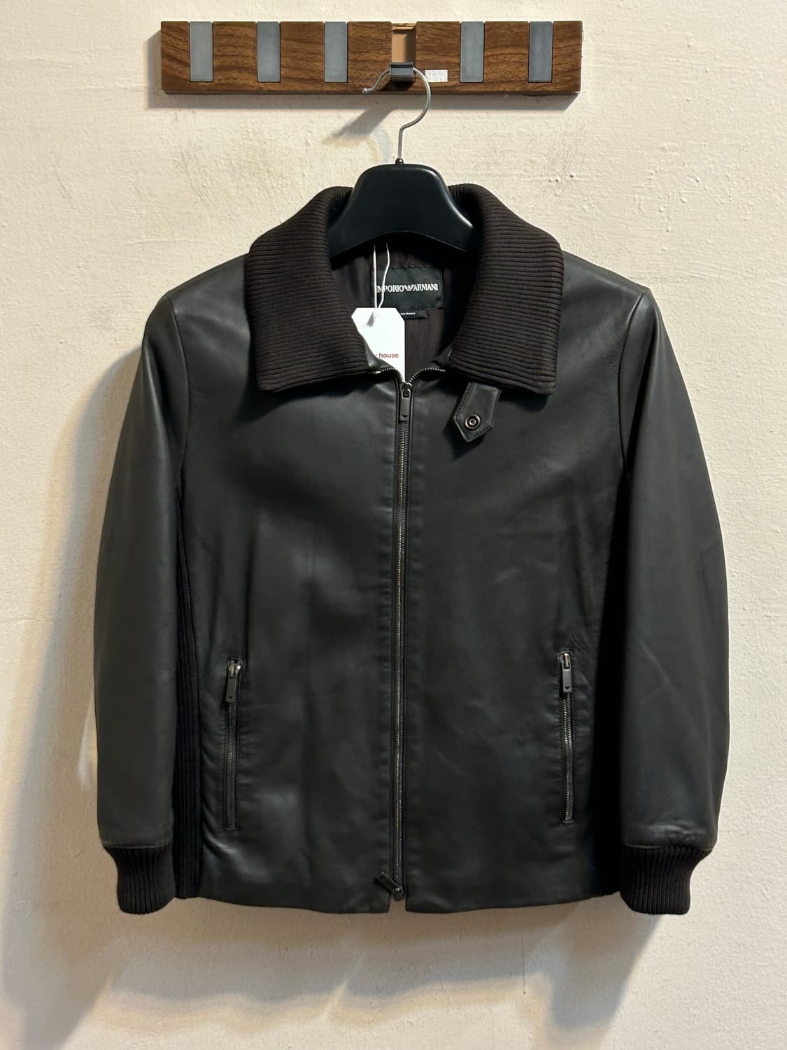 엠포리오 아르마니 레더 블루종 자켓 상품이미지1