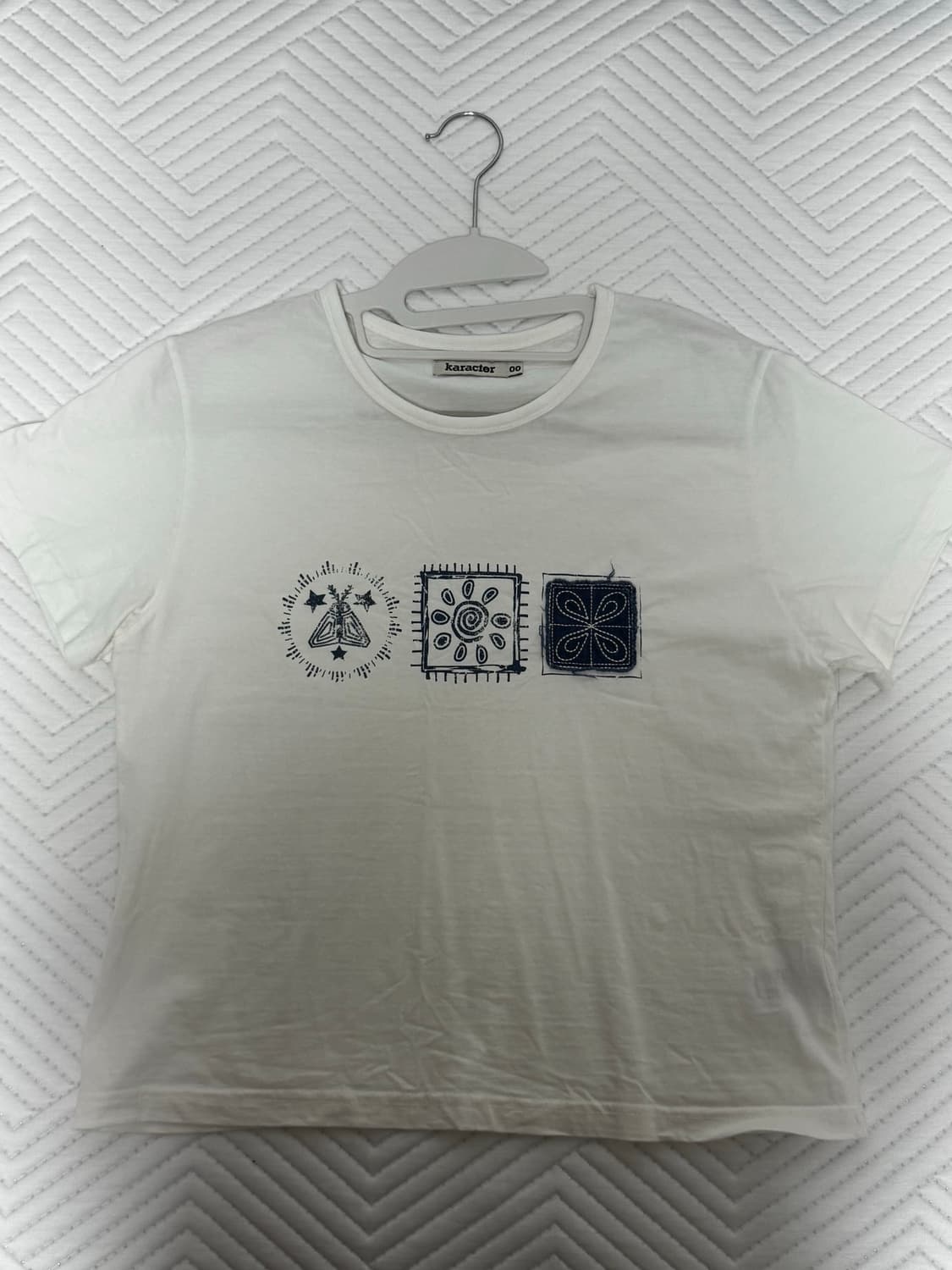 카락터 (W) Stamp crop half T-shirts 상품이미지2