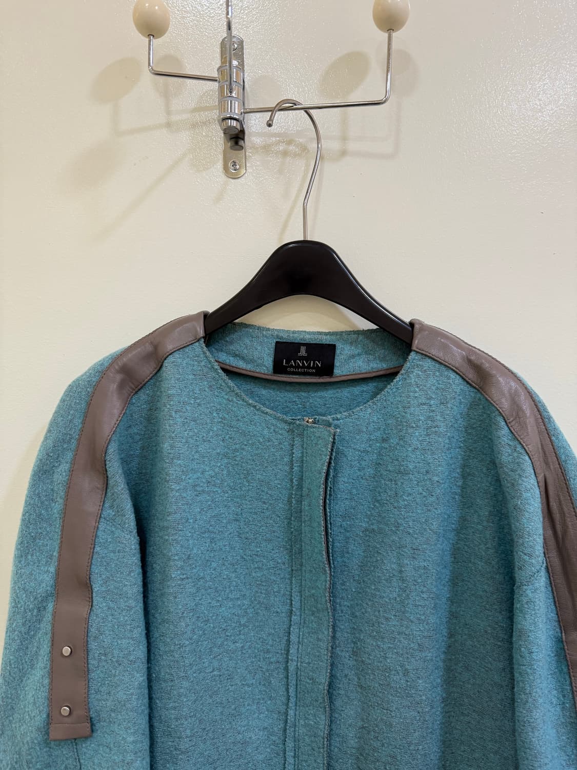 랑방 에메랄드 모직 코트 정품 상품이미지4