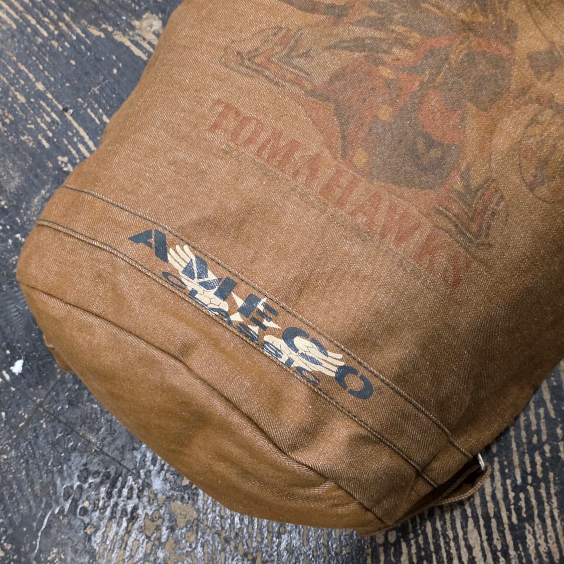 아메코 토마호크 인디언 프린팅 브라운 백팩 상품이미지4