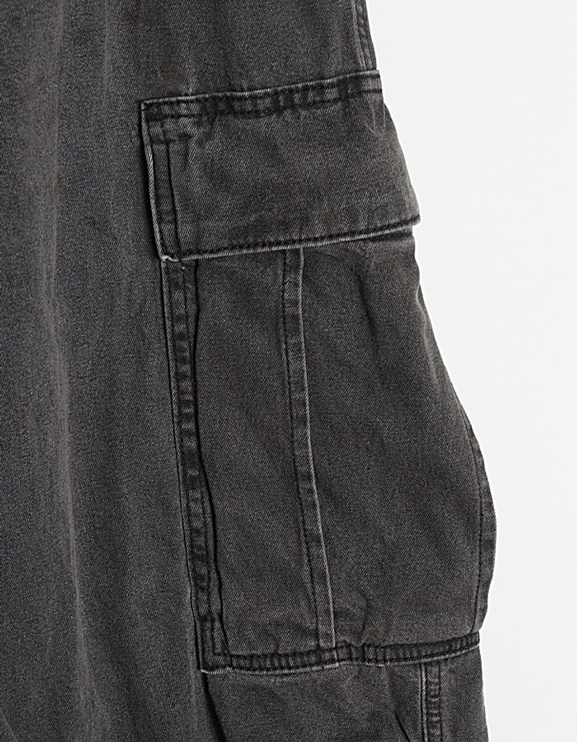  G U Wide-Fit Denim Cargo Pant (32) 상품이미지3