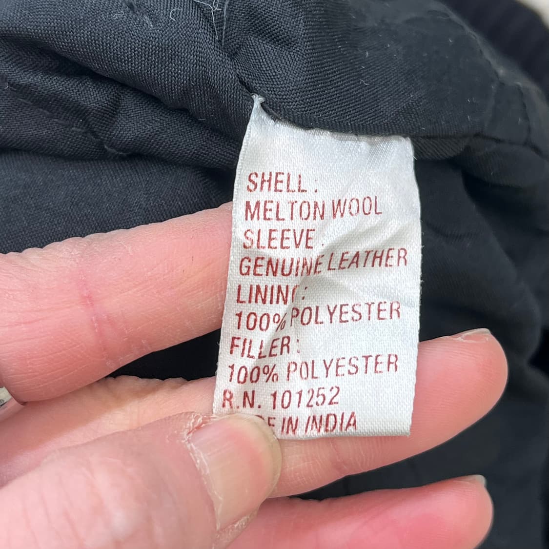 레더 소매 바시티 자켓 r2667 상품이미지6