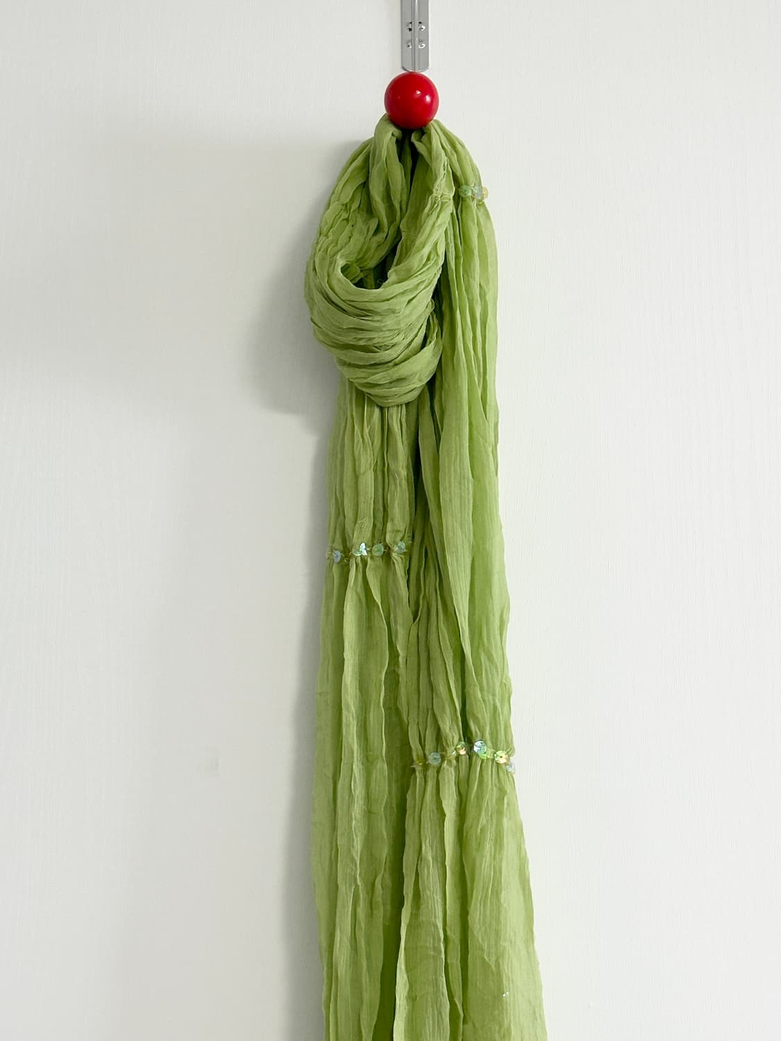 크링클 워싱 플리츠 주름 롱 스카프 상품이미지2