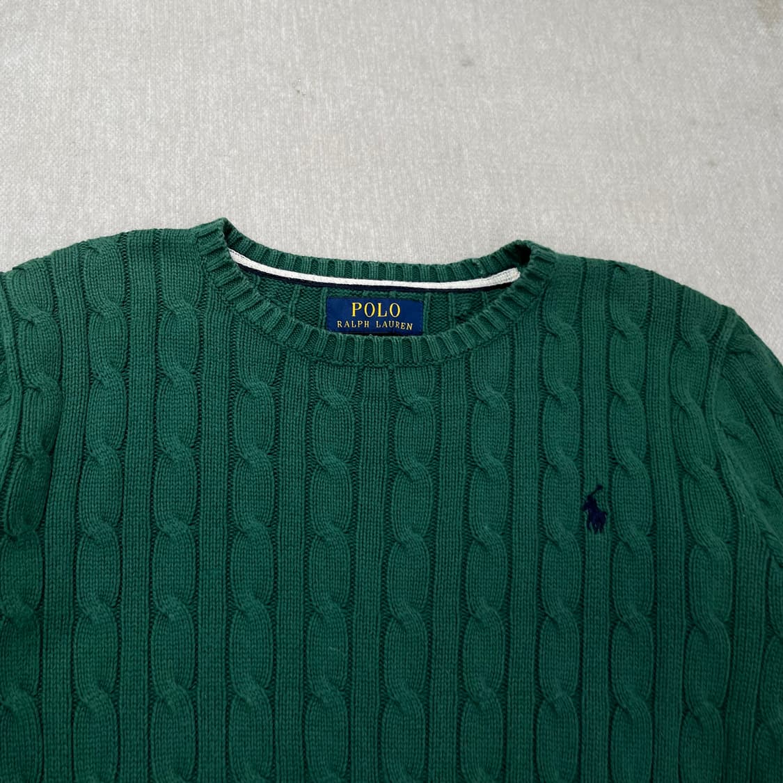 95 폴로랄프로렌 꽈베기 그린 니트 상품이미지2
