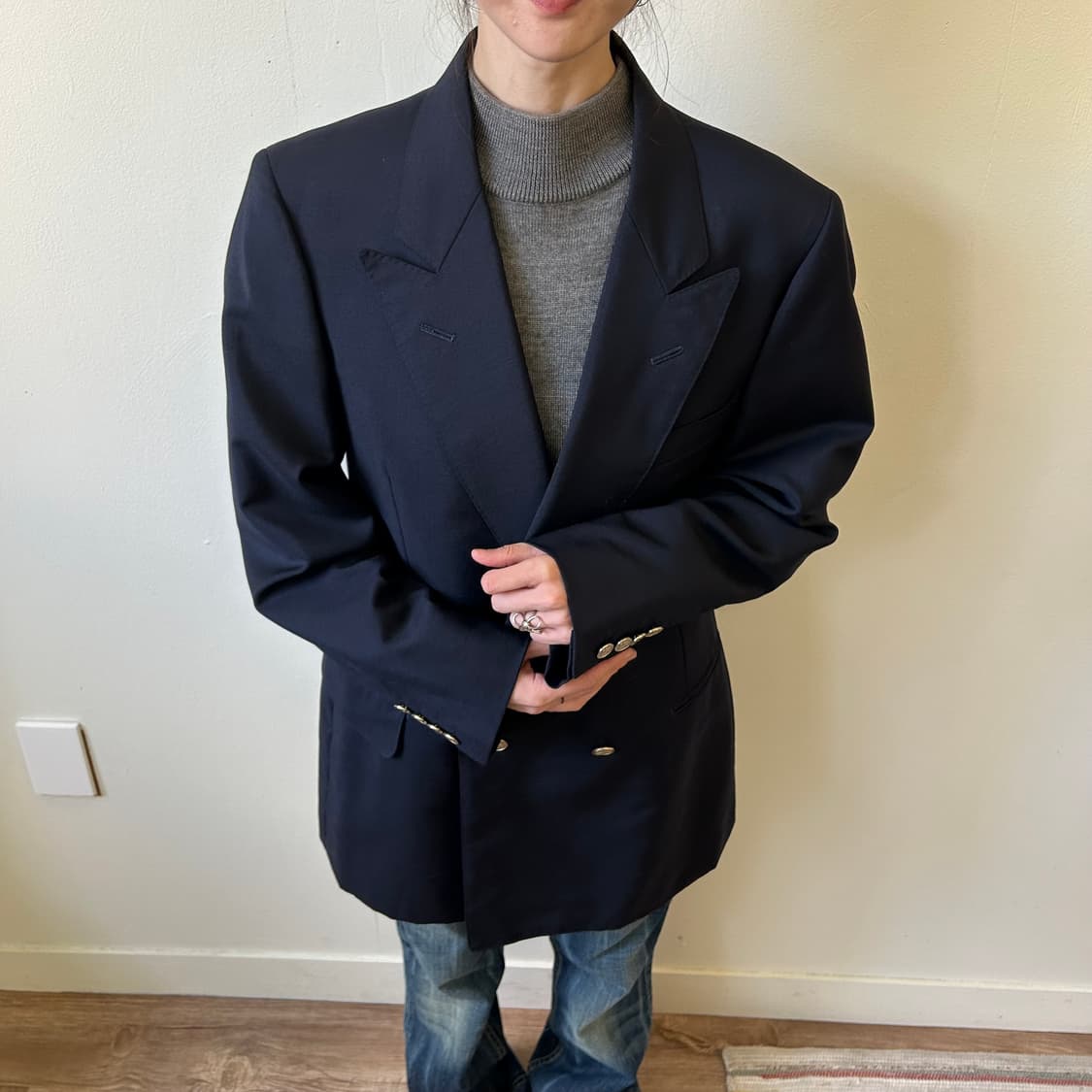 버버리 은장 더블 블레이저 자켓 상품이미지3