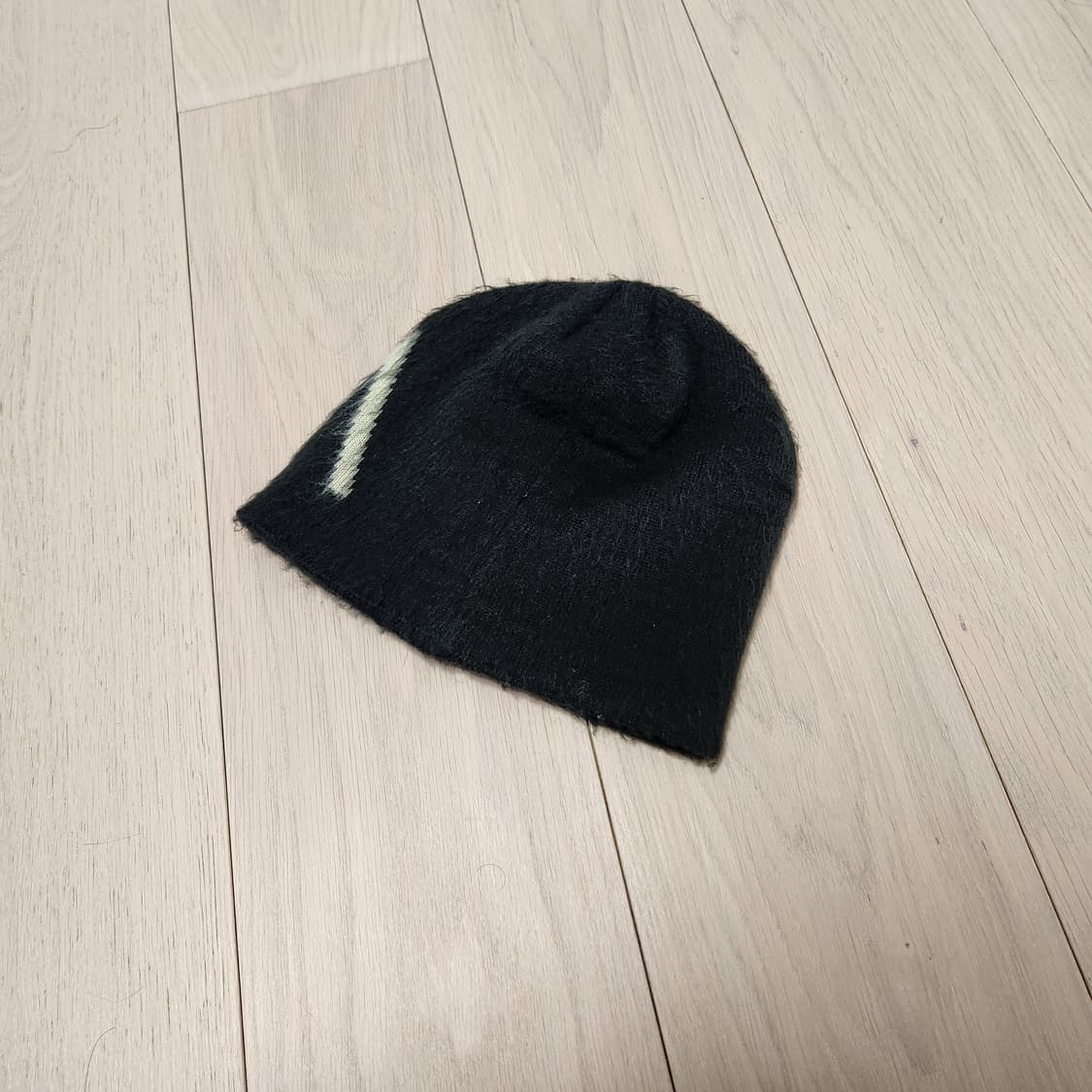 스투시 브러쉬드 아웃 스탁 스컬캡 비니 블랙 상품이미지3