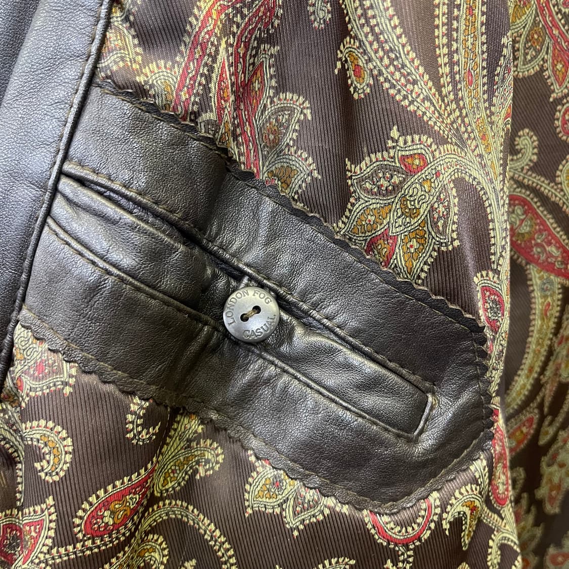 90's 런던포그 카우 레더자켓 상품이미지7