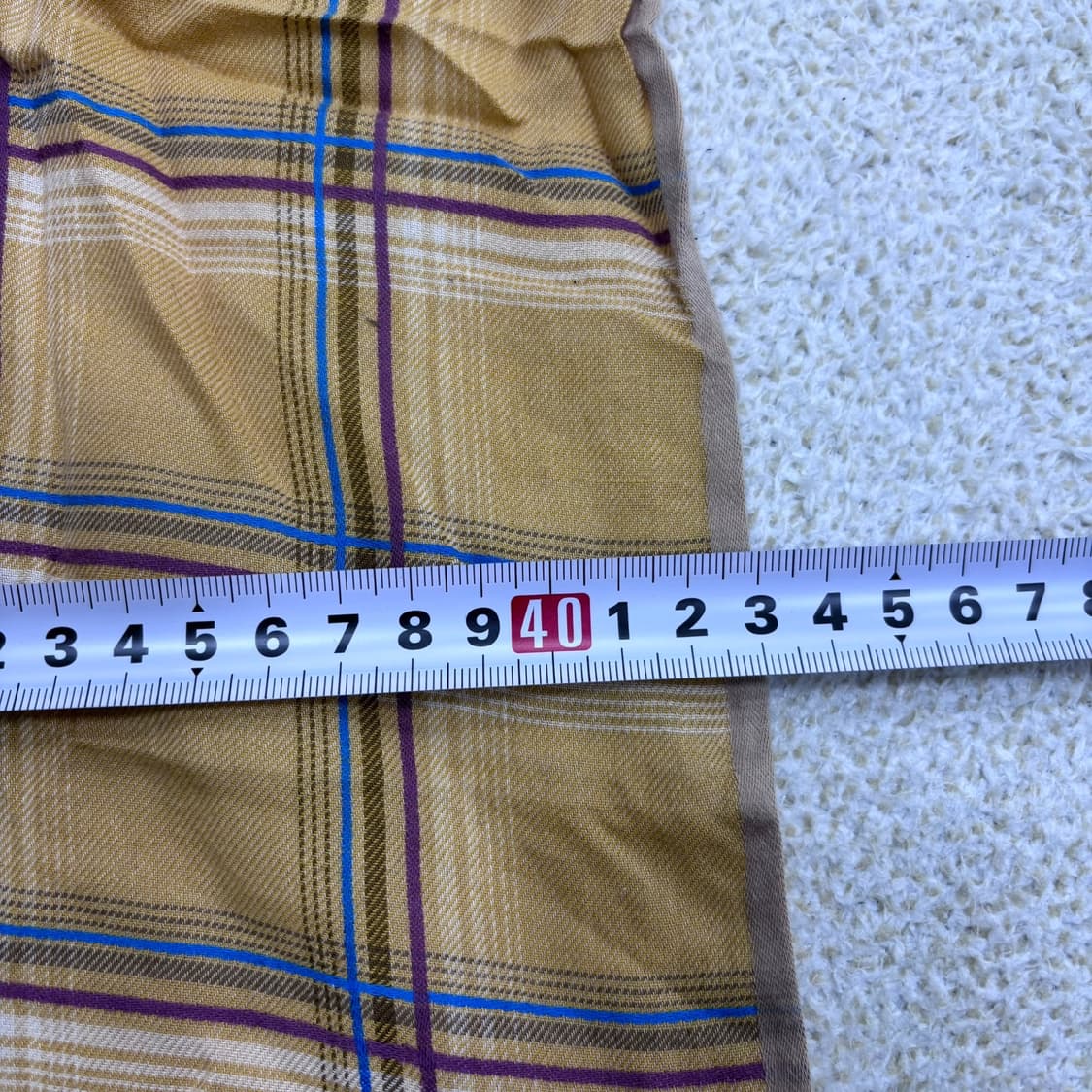 F 발망 체크 무늬 스카프 0409E 상품이미지3