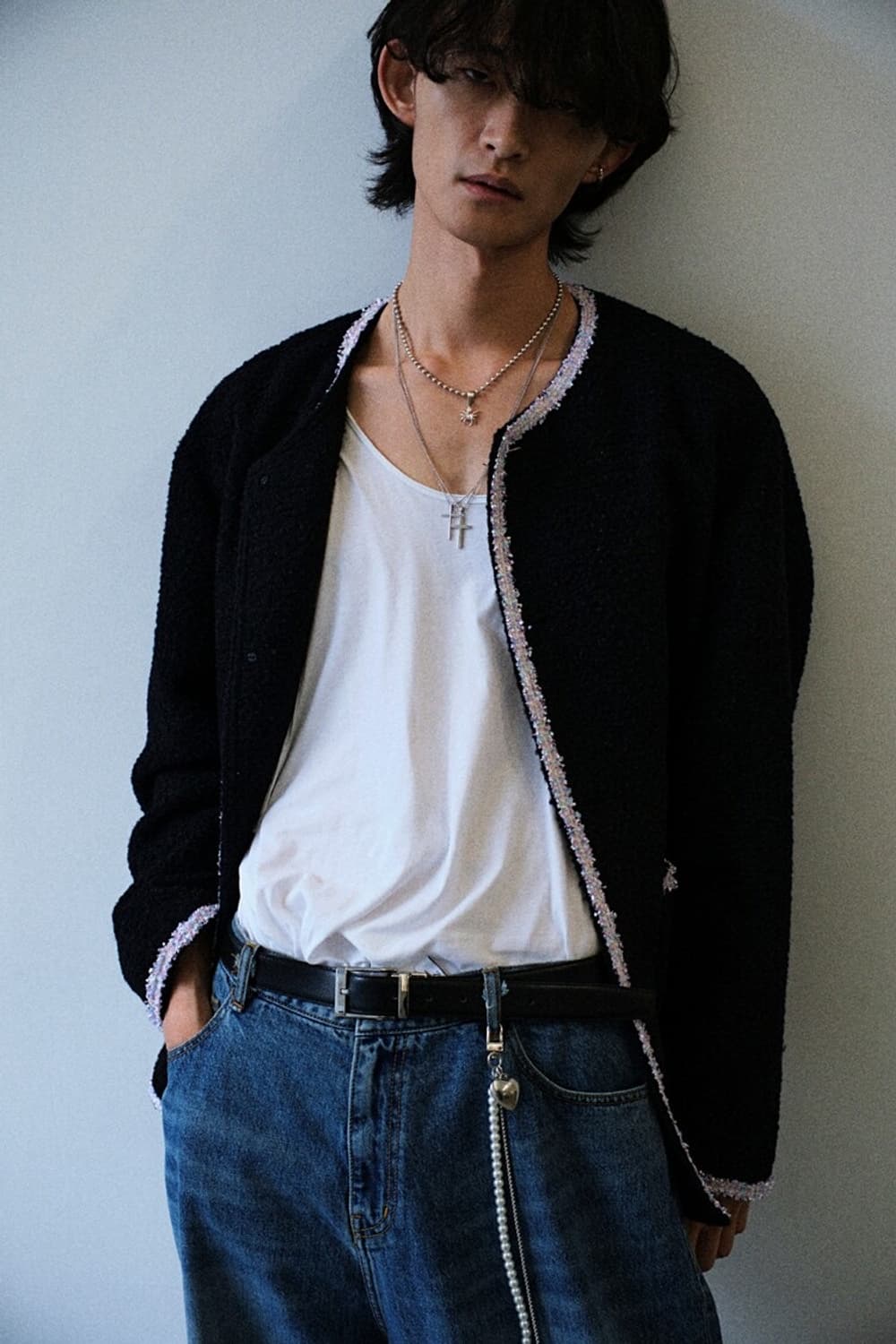 Crushagain 트위드 자켓. (크러쉬어게인 아워레가시 렉토  상품이미지1