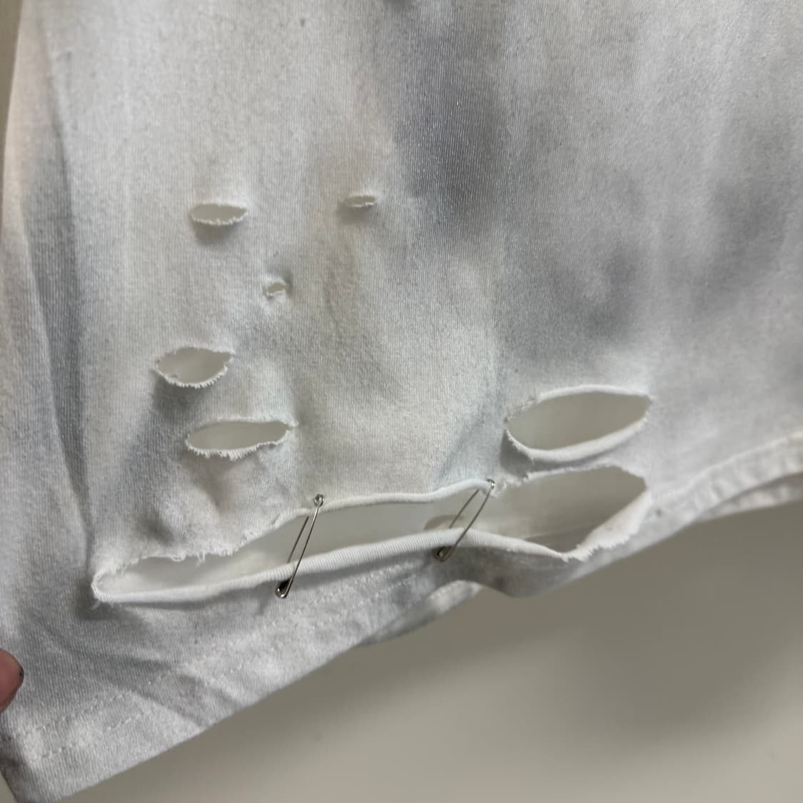 빈티지 디스트로이드 스켈레톤 반팔티  상품이미지4