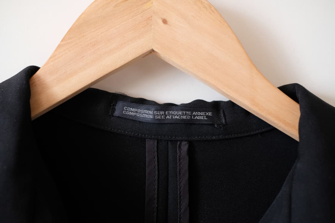 요지 야마모토 버튼 다운 셔츠 자켓 블랙 상품이미지6