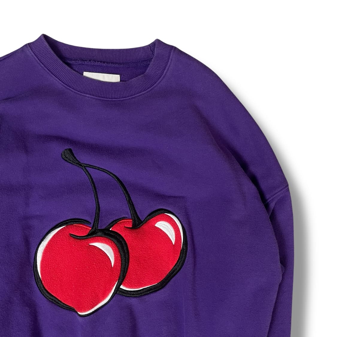 키르시 빅 체리 로고 퍼플 맨투맨 1 상품이미지3