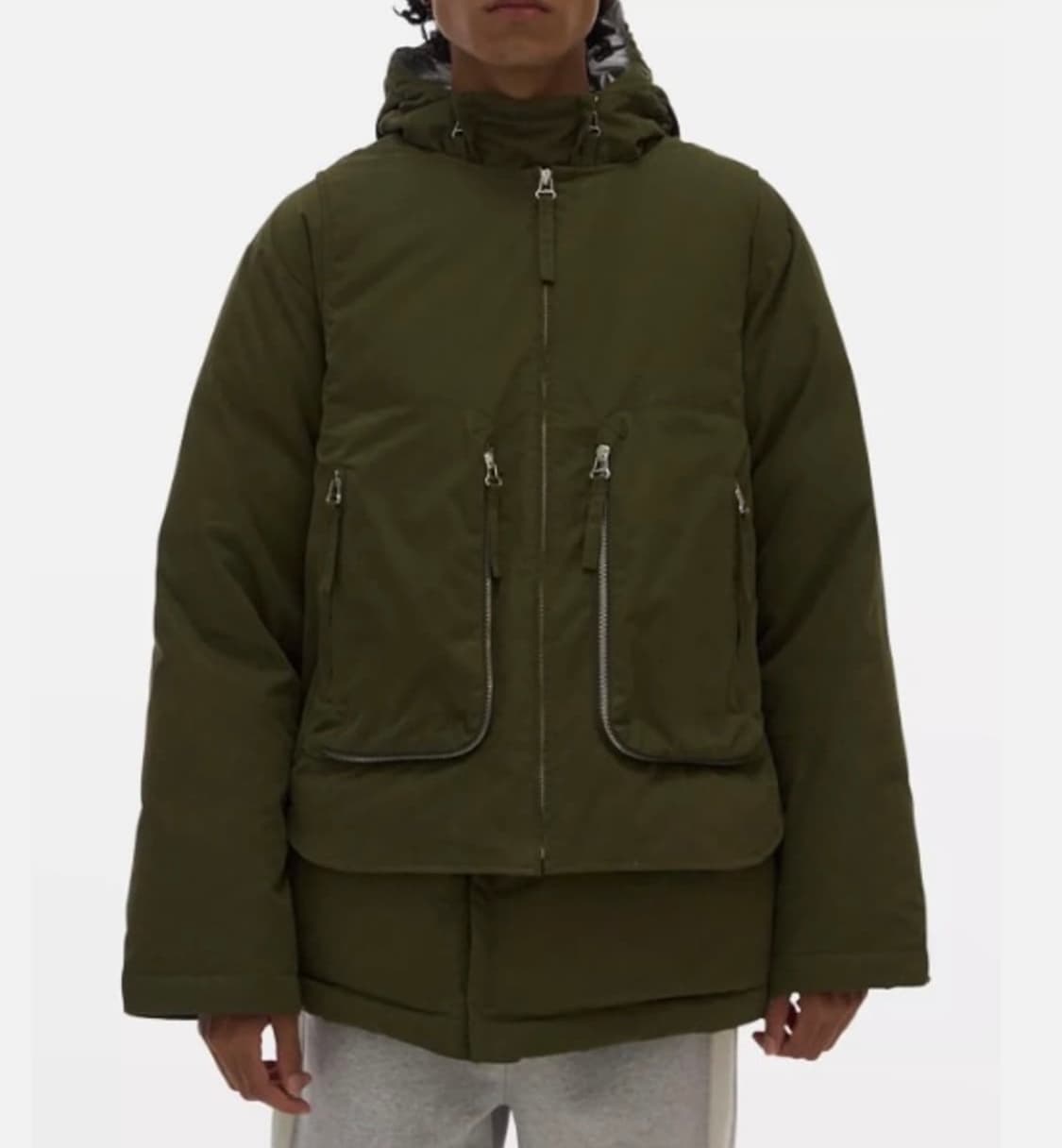 헬무트랭 레이어드 패딩 다운 푸퍼 자켓 상품이미지1