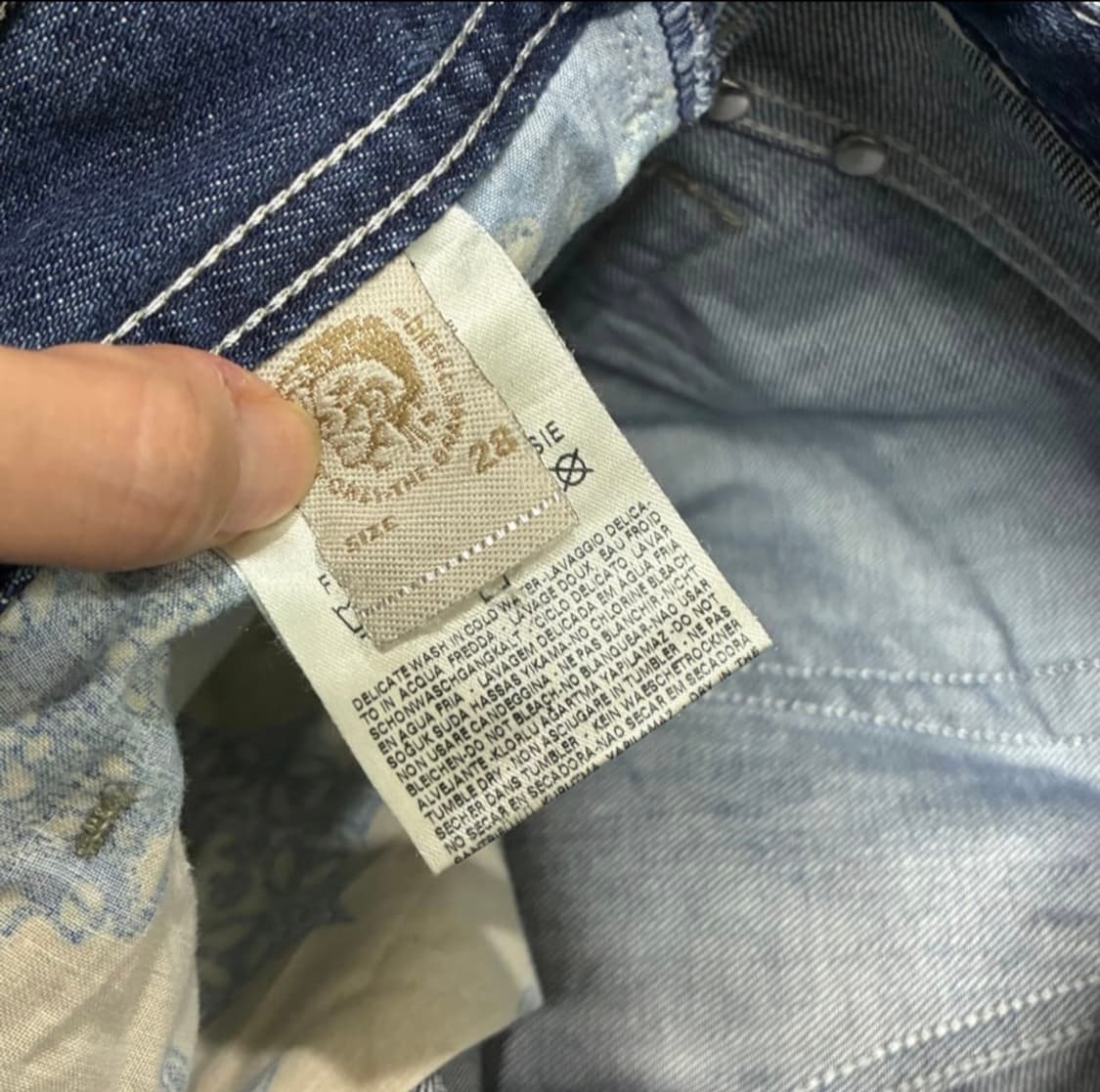 디젤 로우라이즈 데님 팬츠 상품이미지6