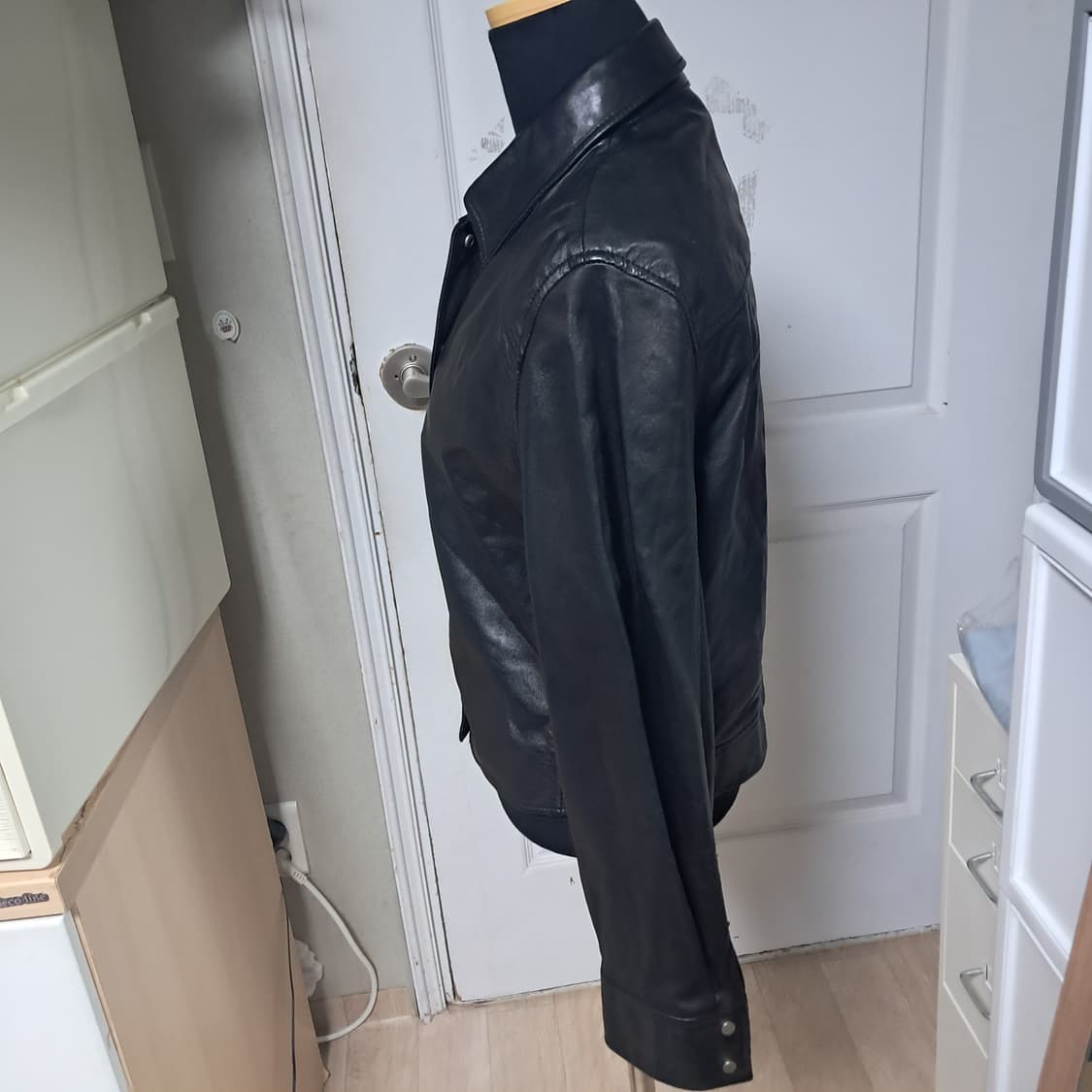 maje마쥬 양가죽 셔츠겸 자켓 블랙 55 상품이미지2