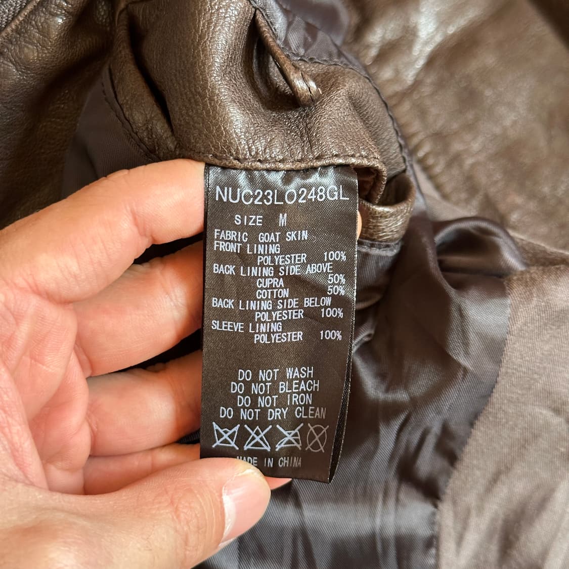 Nano universe goat skin leather jacket 상품이미지8