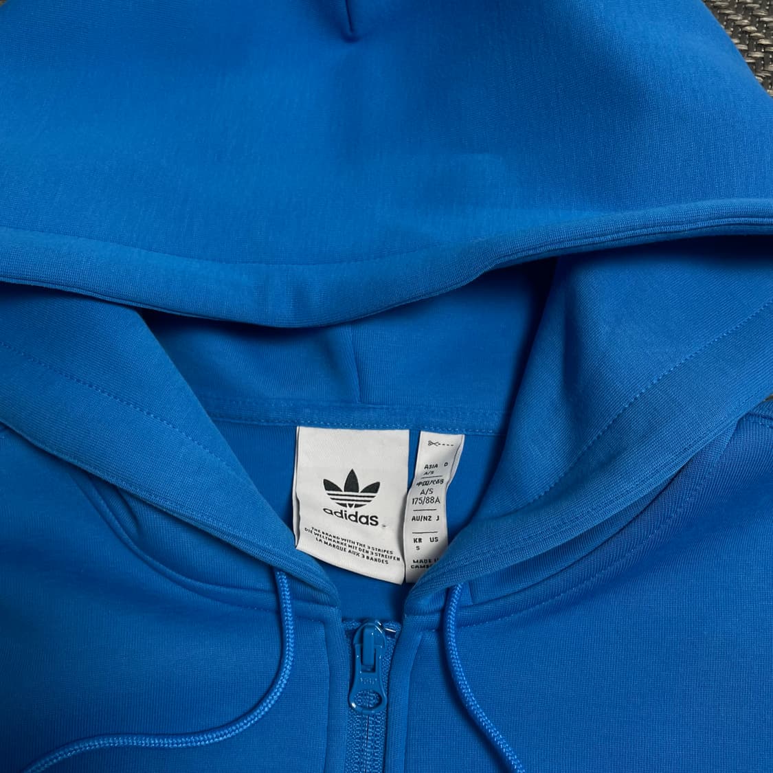 아디다스 뉴클래식 삼선 박시핏 후드집업 블루o 5328 상품이미지4