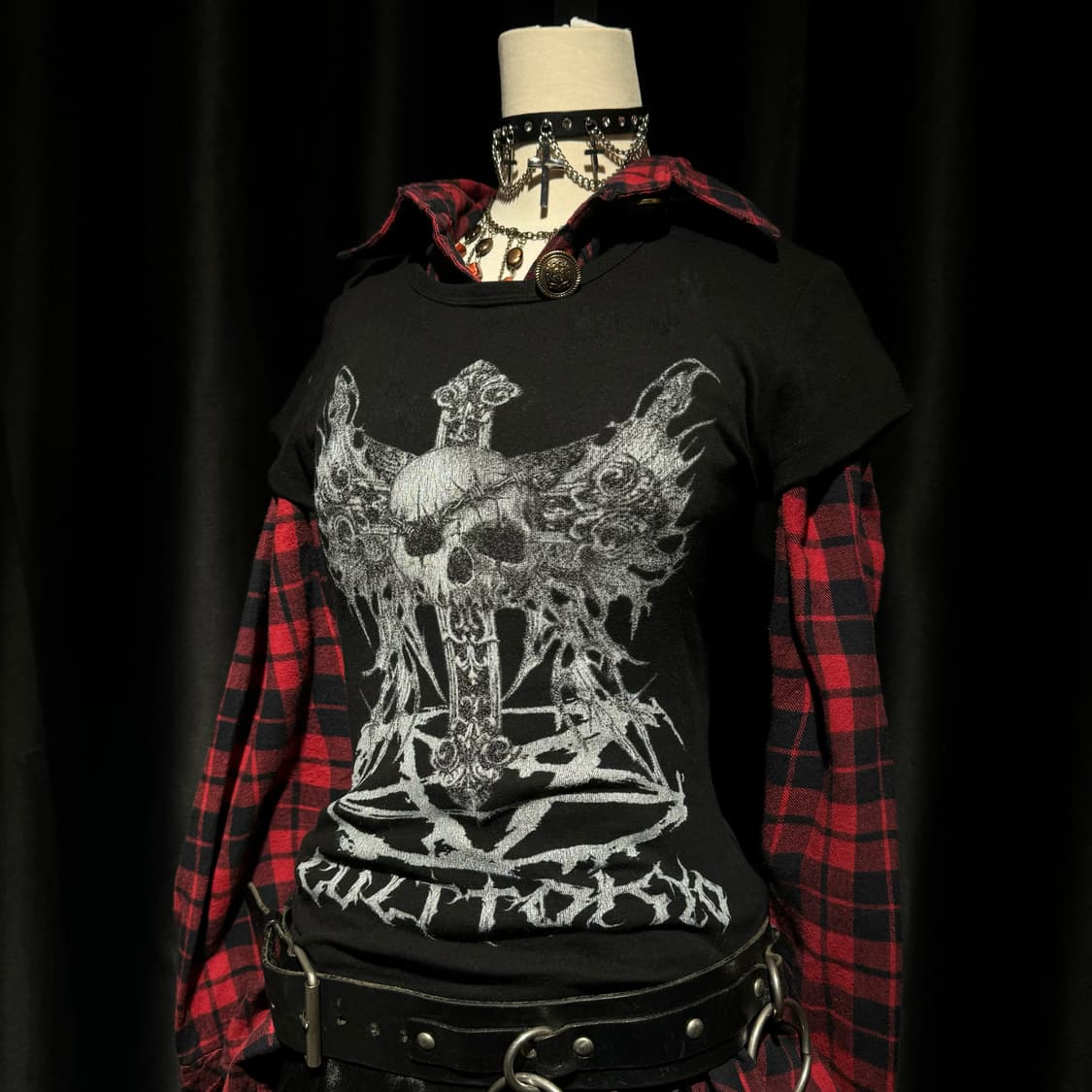 스컬 프린팅 반팔 상품이미지1