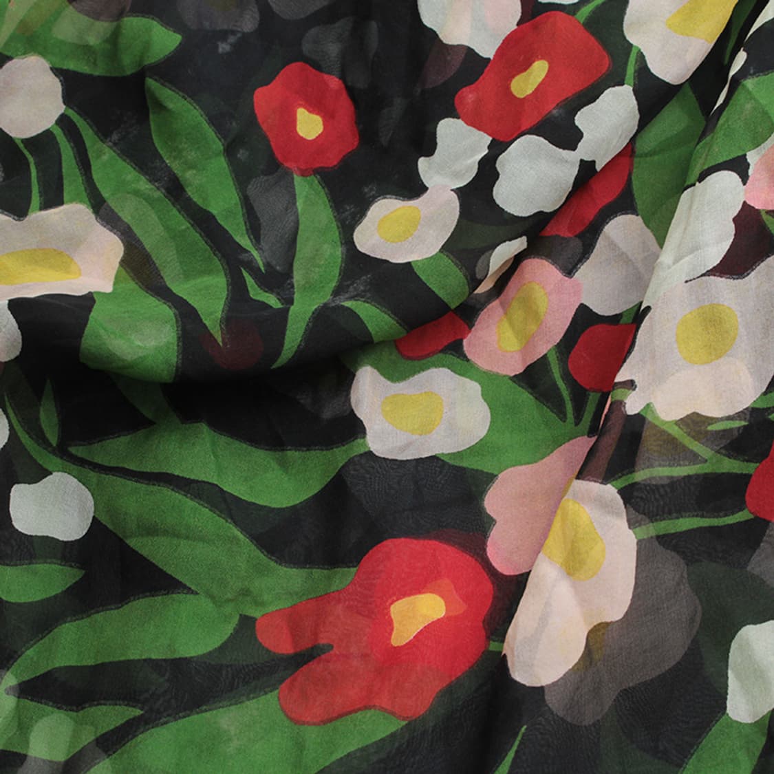 겐조 멀티컬러 실크 스카프 상품이미지5