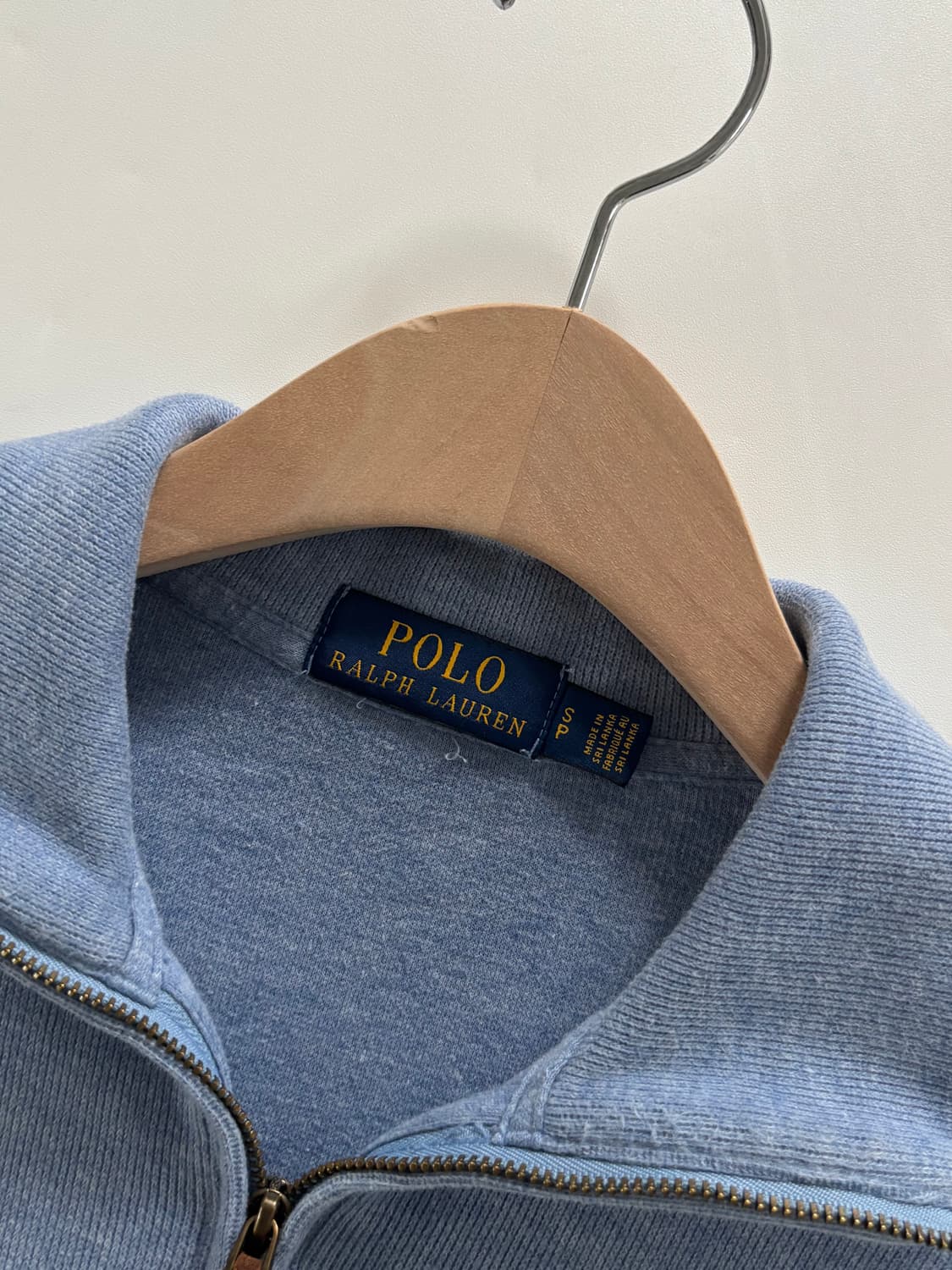 Polo 폴로 랄프로렌 신형 스카이블루 컬러 코튼 하프집업 상품이미지4