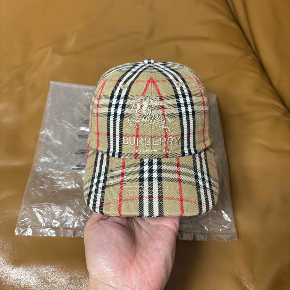 Supreme 슈프림x버버리 노바체크 데님 6패널 볼캡 모자 상품이미지3