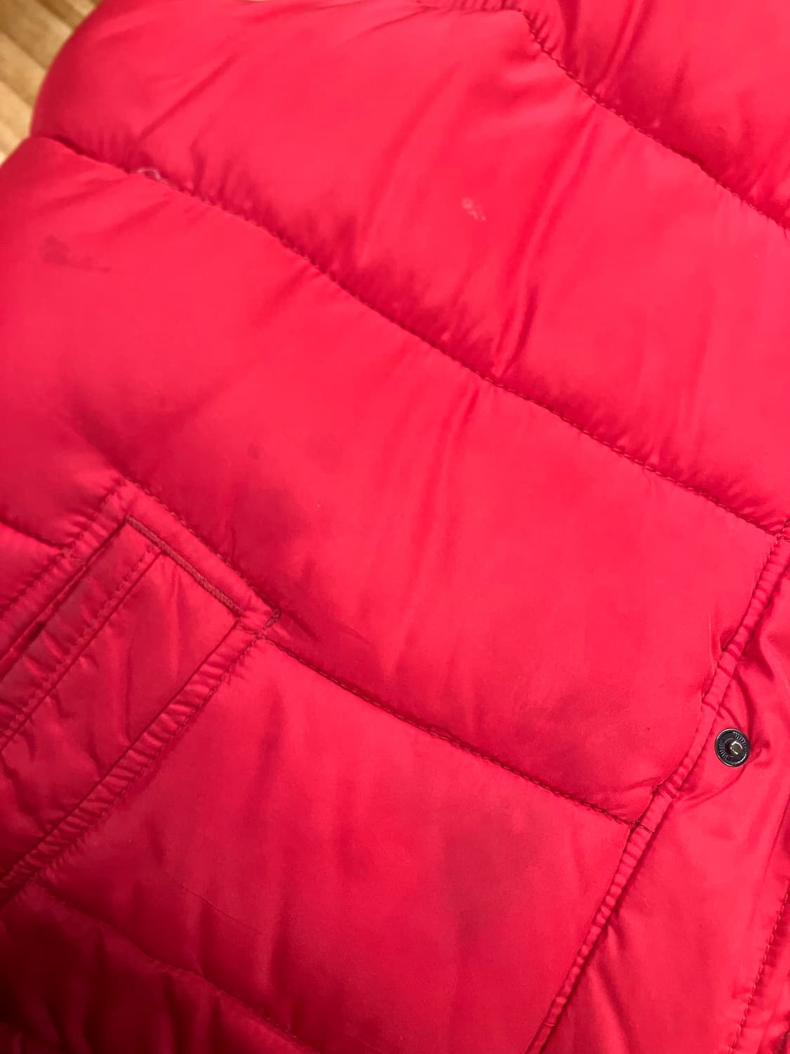 아베크롬비 양털 패딩 조끼 레드 XL #csz2231 상품이미지7