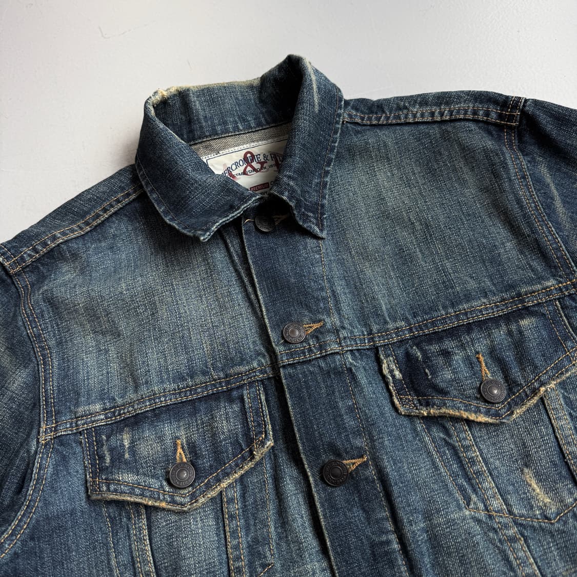 아베크롬비 Y2K 워싱 빈티지 트러커 데님자켓 상품이미지4