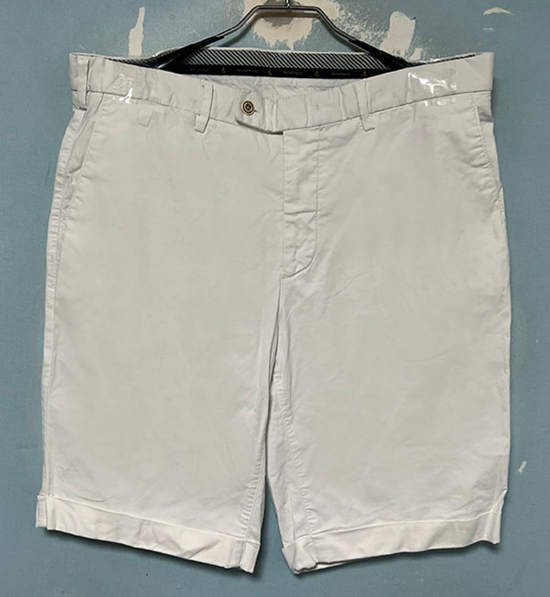 BEANPOLE 빈폴 남자 클래식 면 스트레치 반바지 화이트 XL 34 상품이미지1