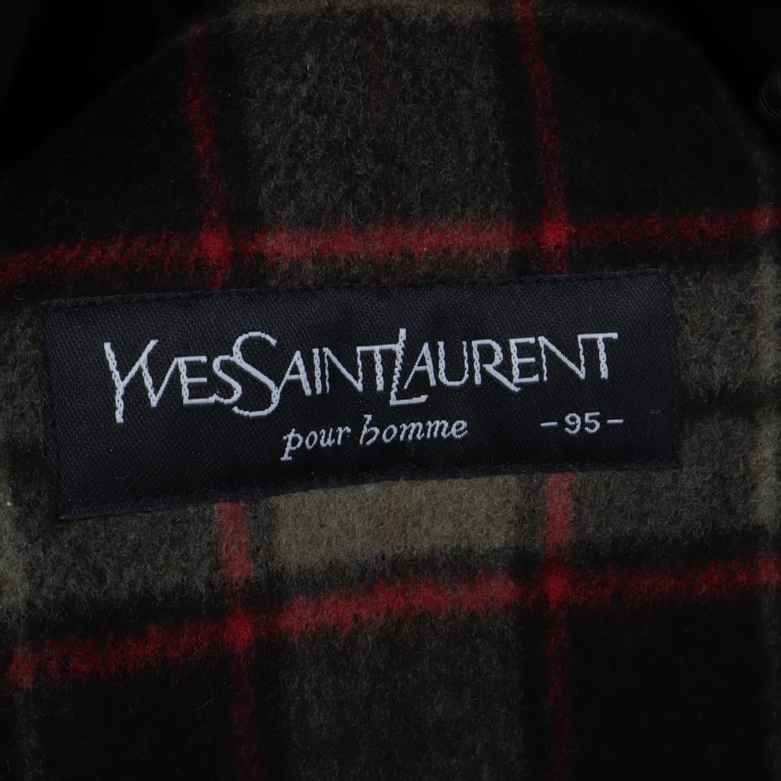 입생로랑 시어링 울 ysl로고 하프 코트 상품이미지8