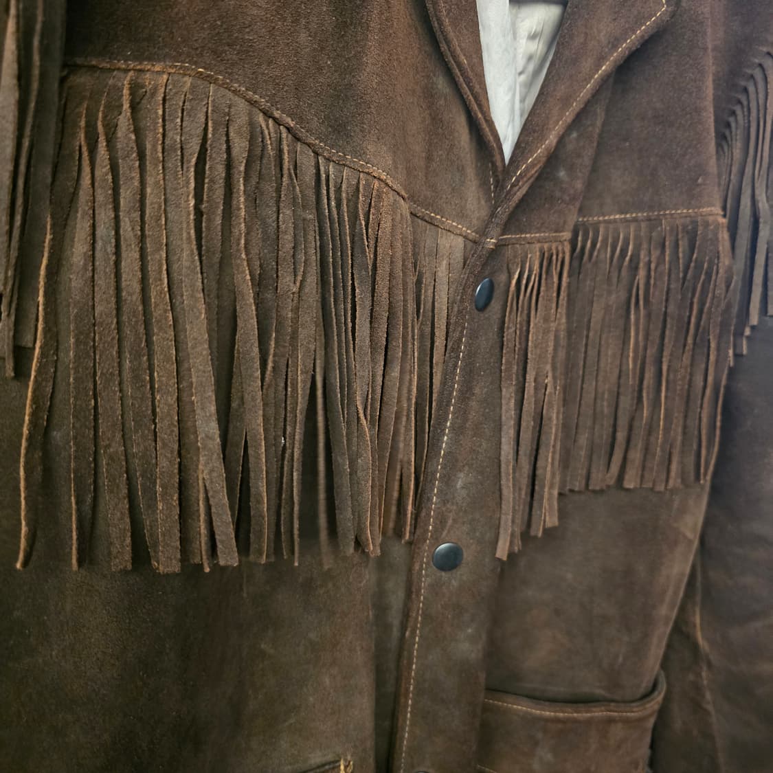 스웨이드 웨스턴 프린지 리얼 말가죽 카우보이 자켓  상품이미지5