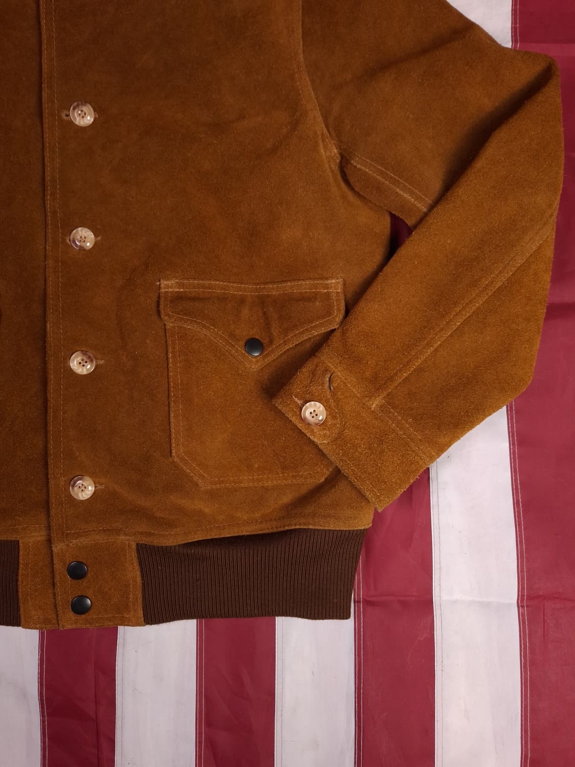 새제품 빈티지 A-1 TAPE 리얼스웨이드 자켓 상품이미지4