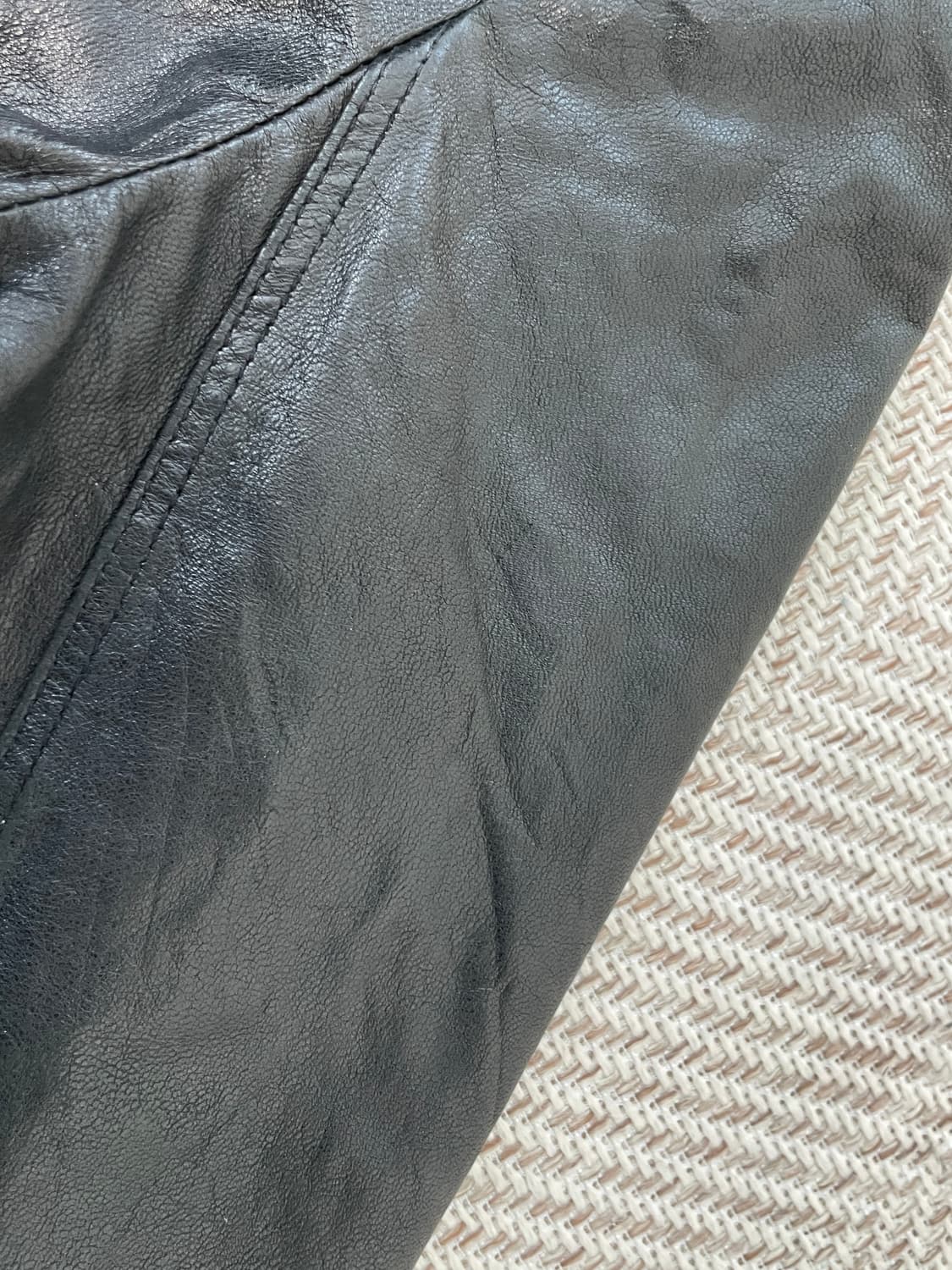 빈티지 이태리 하이넥 양가죽 레더 자켓  y2k goa J03925 상품이미지8