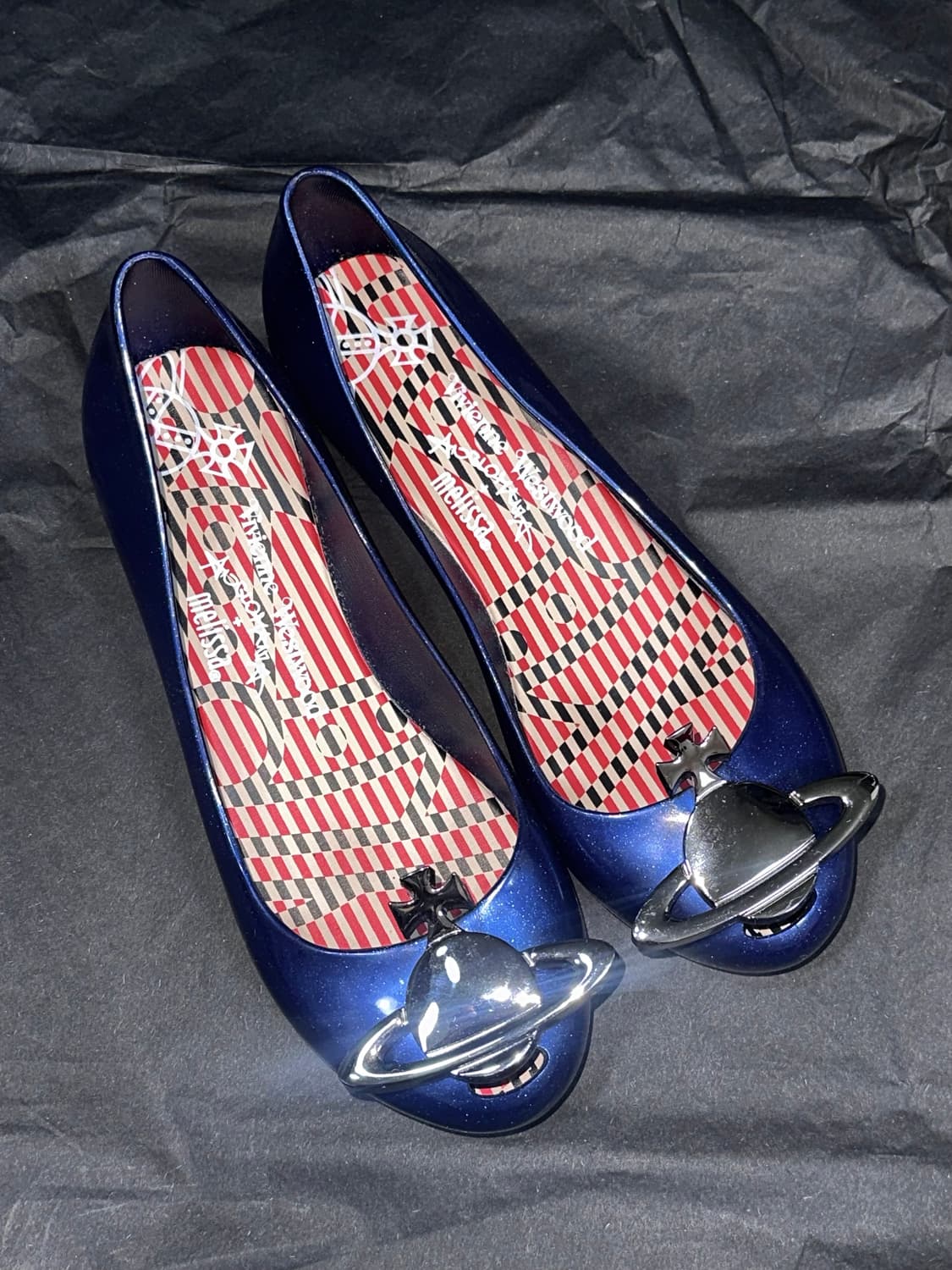 비비안웨스트우드 네이비 젤리슈즈 235 상품이미지3